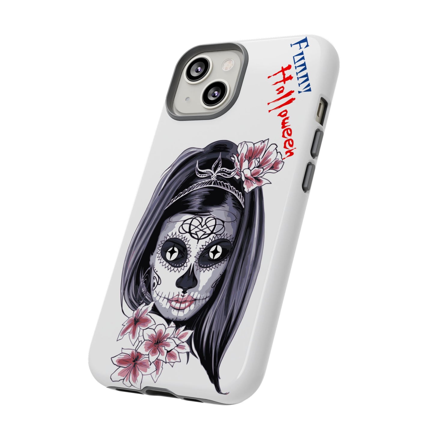 Halloween Phone Case, Funny Skull Design, Tough Cases, Unique Gifts, Spooky Decor, Holiday Essentials, Halloween Decor