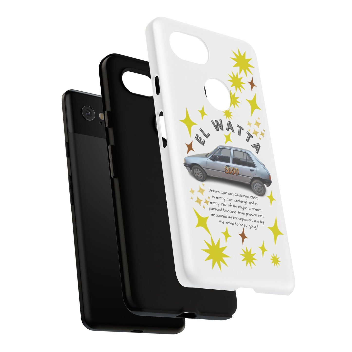 El Watta Phone Case - Retro Car Design, Tough Case, Unique Gift for Car Lovers, Funny Phone Accessory, Fun Birthday Present
