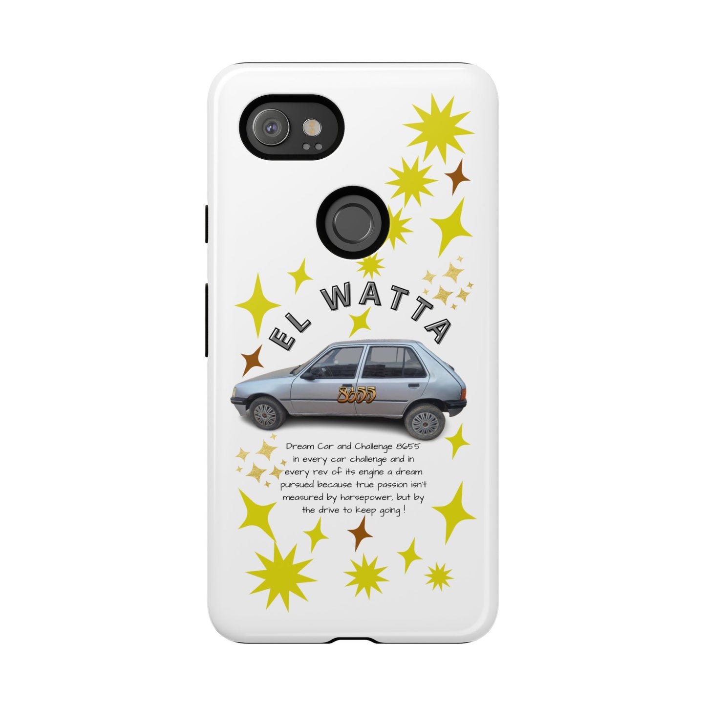 El Watta Phone Case - Retro Car Design, Tough Case, Unique Gift for Car Lovers, Funny Phone Accessory, Fun Birthday Present