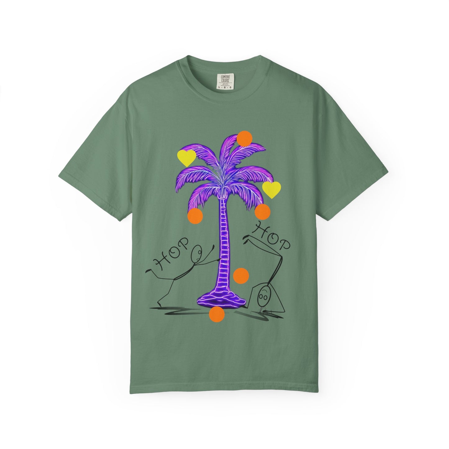 Vibrant Palm Tree Unisex T-Shirt, Casual Summer Wear, Gift for Beach Lovers, Fun Graphic Tee, Vacation Outfit, Artistic Summer Style