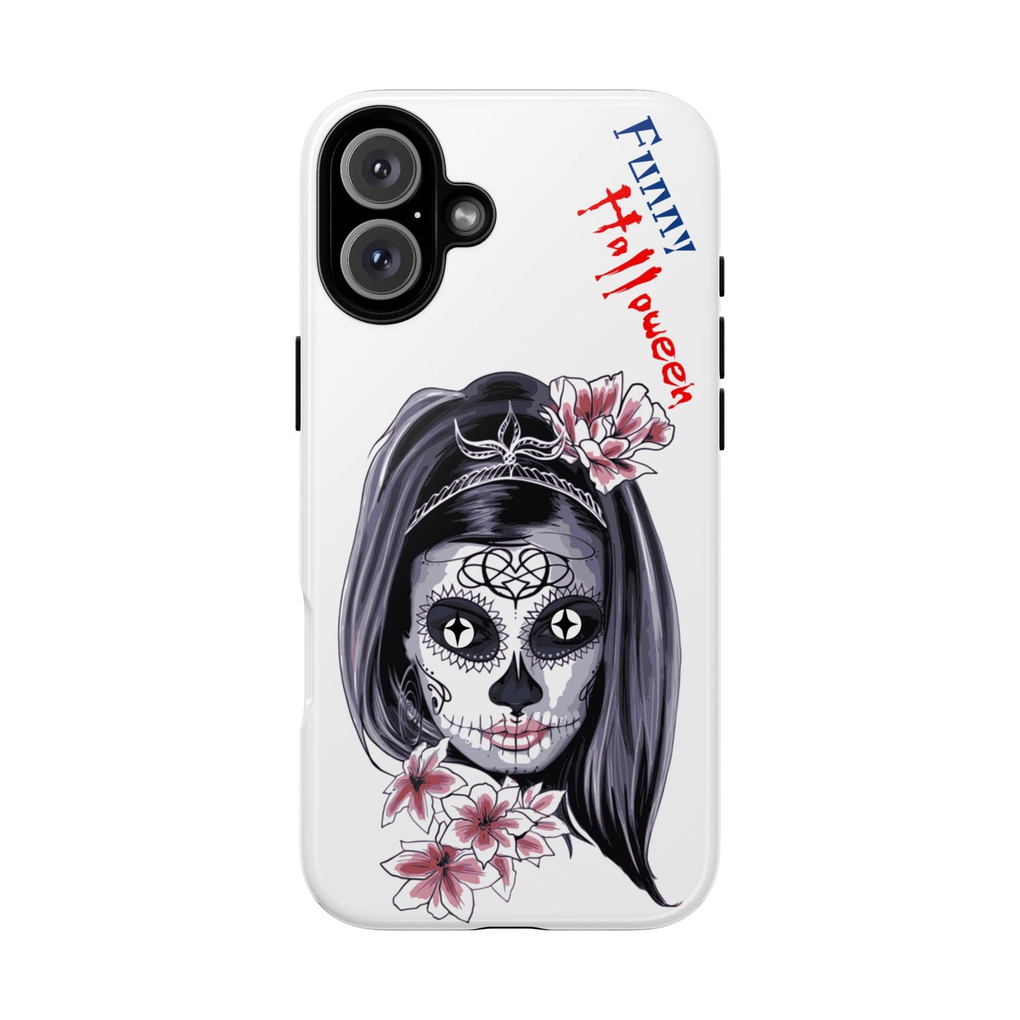 Halloween Phone Case, Funny Skull Design, Tough Cases, Unique Gifts, Spooky Decor, Holiday Essentials, Halloween Decor
