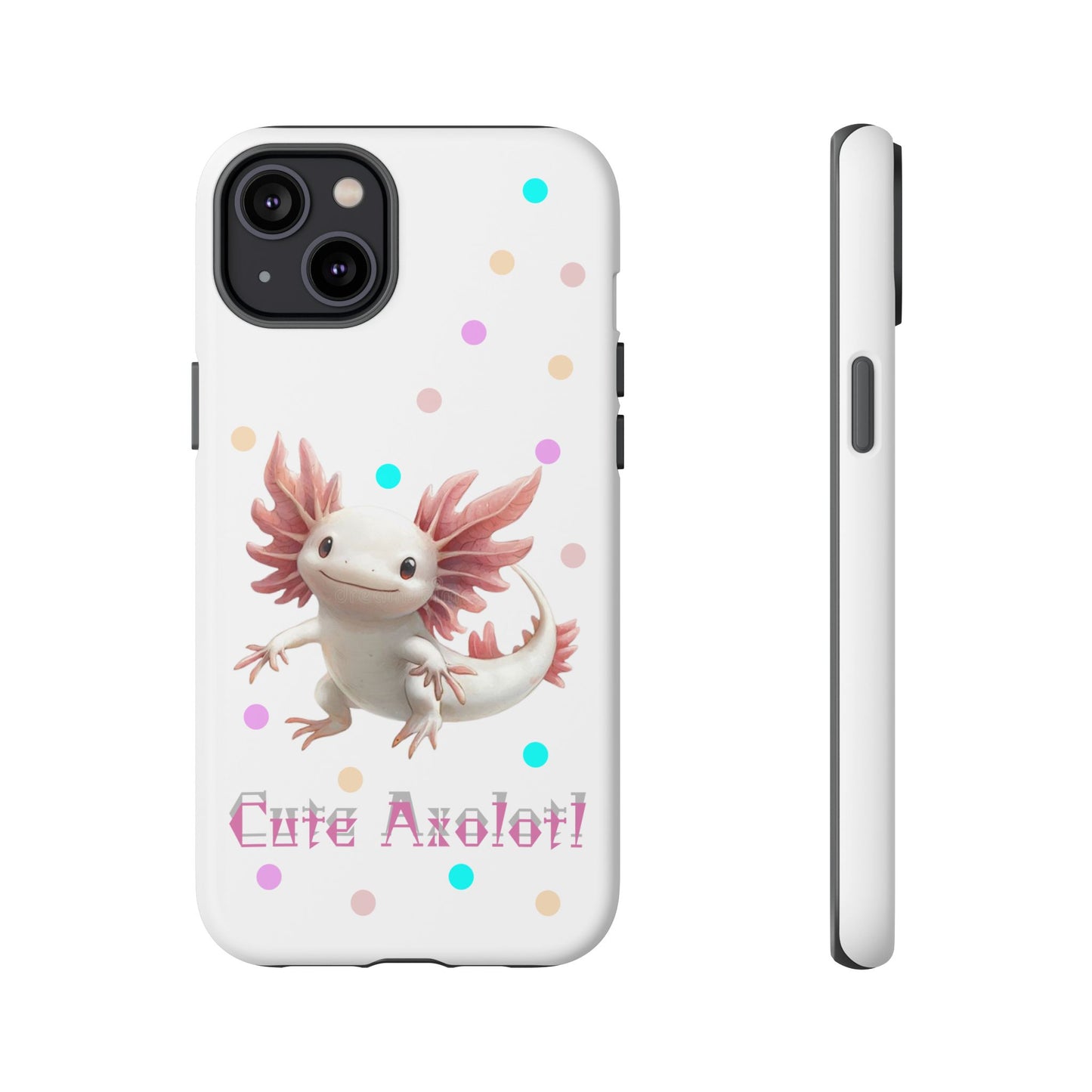 Cute Axolotl Phone Case, Kawaii Phone Cover, Gifts for Kids, Animal Lover Accessories, Cute Axolotl Design