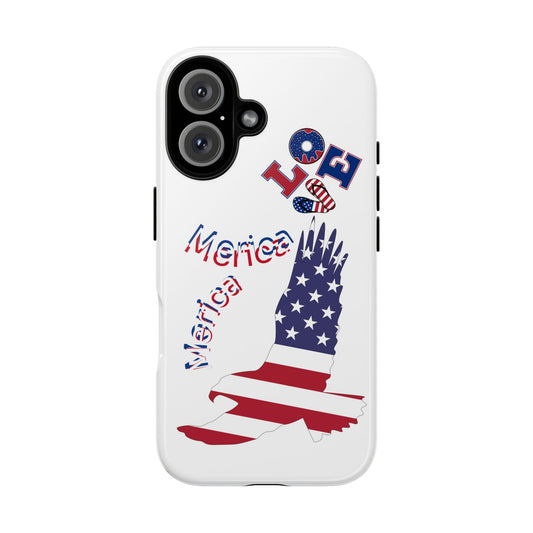 Patriotic Phone Case, Love America Design, American Flag Accessory, Perfect Gift for Veterans, Independence Day, Memorial Day