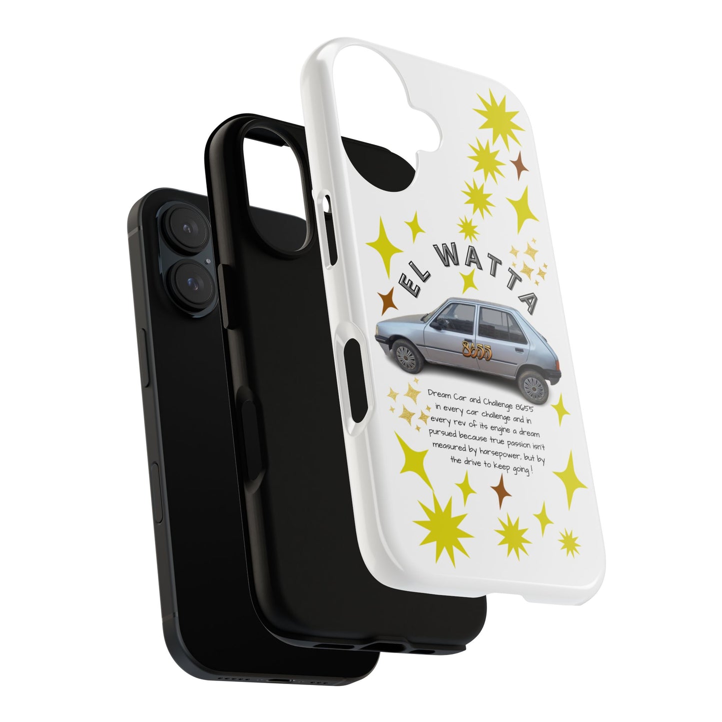 El Watta Phone Case - Retro Car Design, Tough Case, Unique Gift for Car Lovers, Funny Phone Accessory, Fun Birthday Present