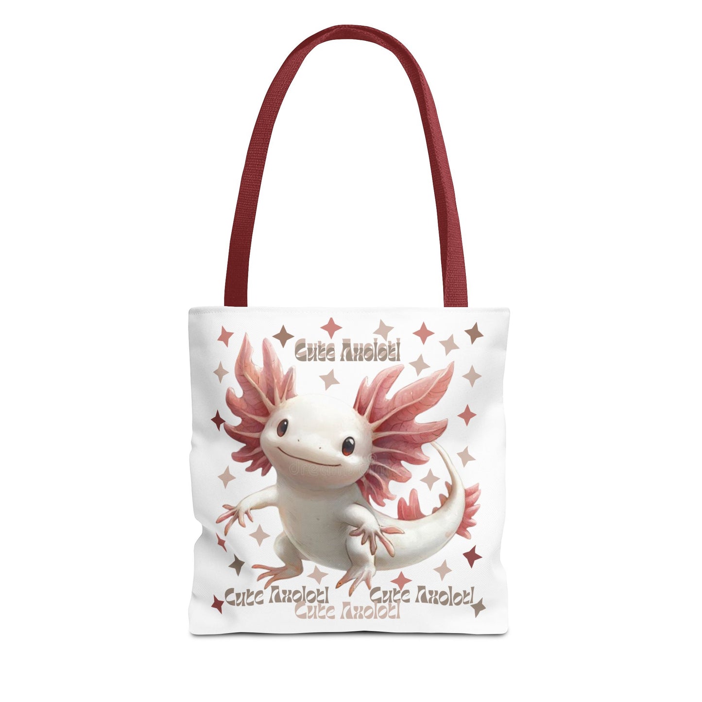 Cute Axolotl Tote Bag - Quirky Grocery Bag, Beach Bag, Gift for Animal Lovers, Cool Eco-Friendly Shopping Bag
