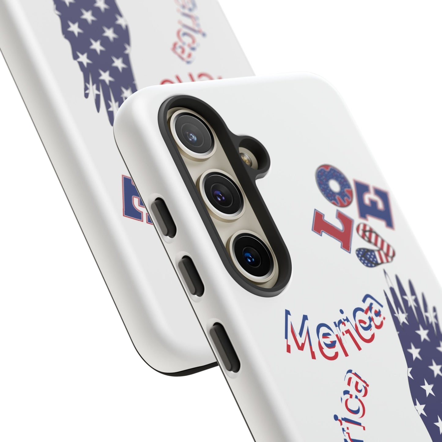 Patriotic Phone Case, Love America Design, American Flag Accessory, Perfect Gift for Veterans, Independence Day, Memorial Day