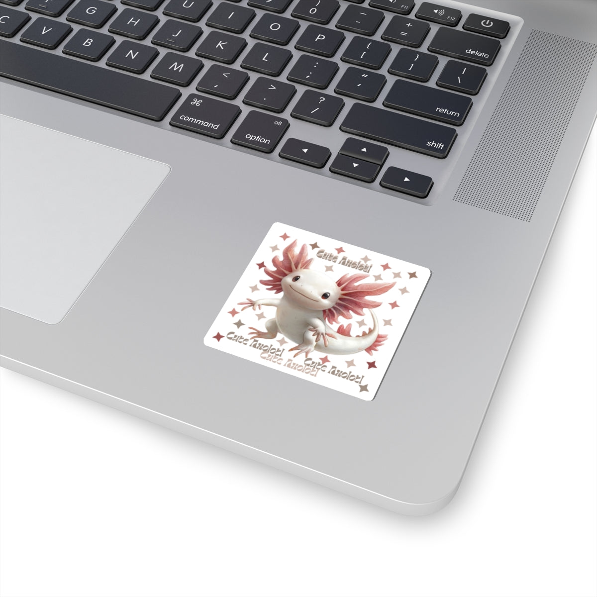 Cute Axolotl-Cut Stickers, Adorable Laptop Decals, Charming Axolotl Art, Watercolor Stickers, Cute Animal Gifts