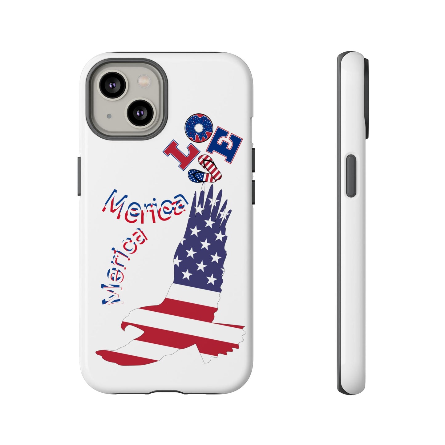 Patriotic Phone Case, Love America Design, American Flag Accessory, Perfect Gift for Veterans, Independence Day, Memorial Day