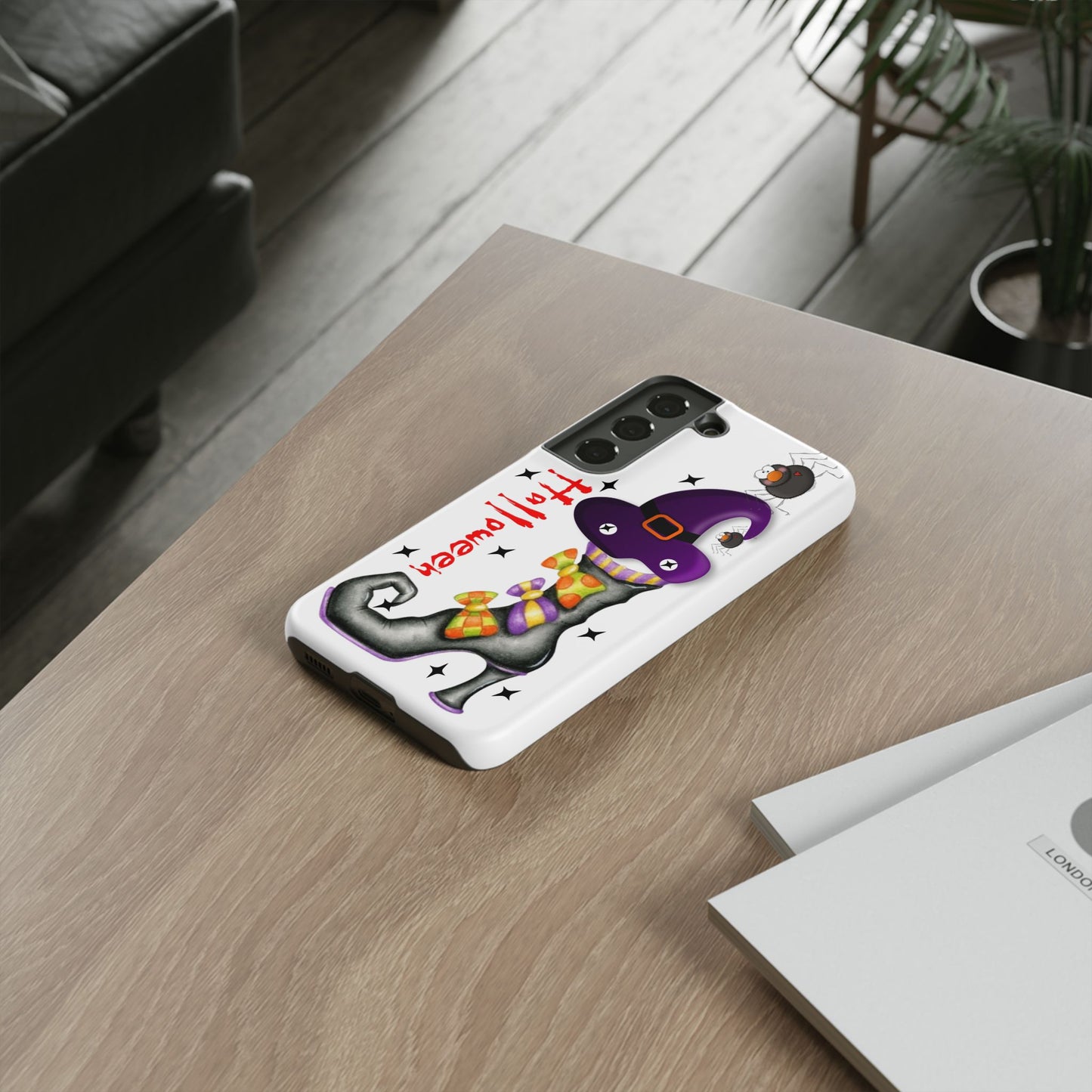 Halloween Phone Case, Tough Cases, Spooky Phone Cover, Witch Hat Design, Holiday Accessory, Fall Gift Idea