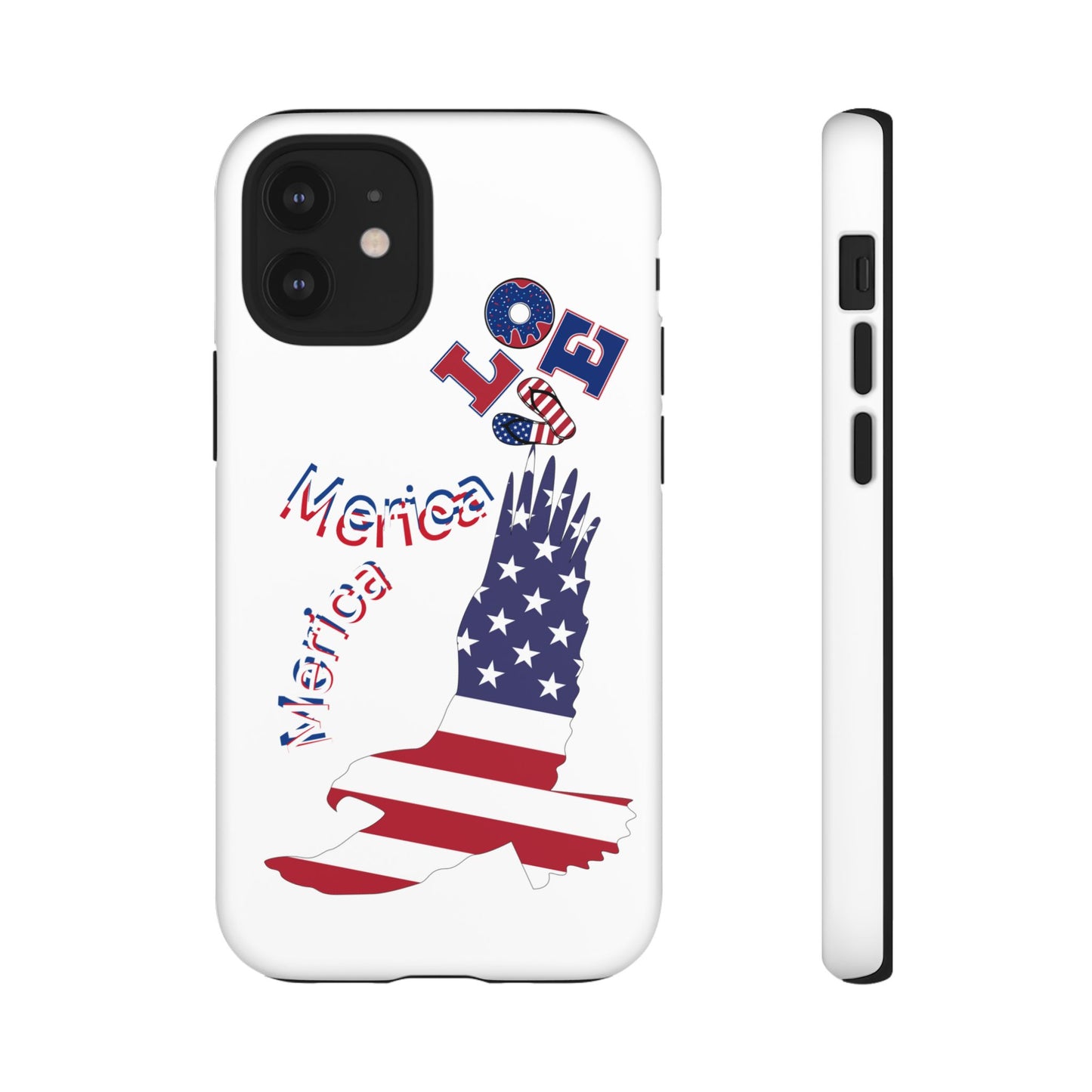 Patriotic Phone Case, Love America Design, American Flag Accessory, Perfect Gift for Veterans, Independence Day, Memorial Day