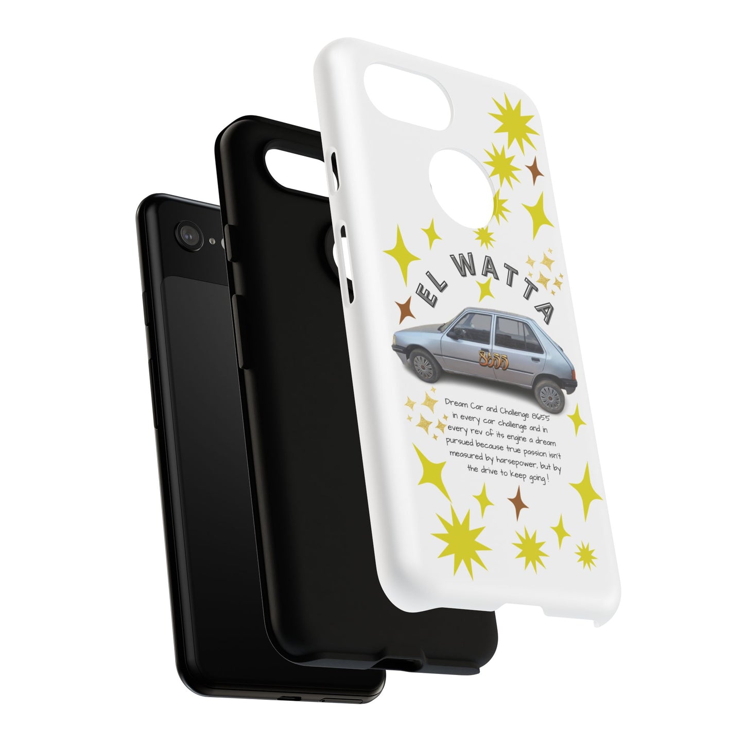 El Watta Phone Case - Retro Car Design, Tough Case, Unique Gift for Car Lovers, Funny Phone Accessory, Fun Birthday Present