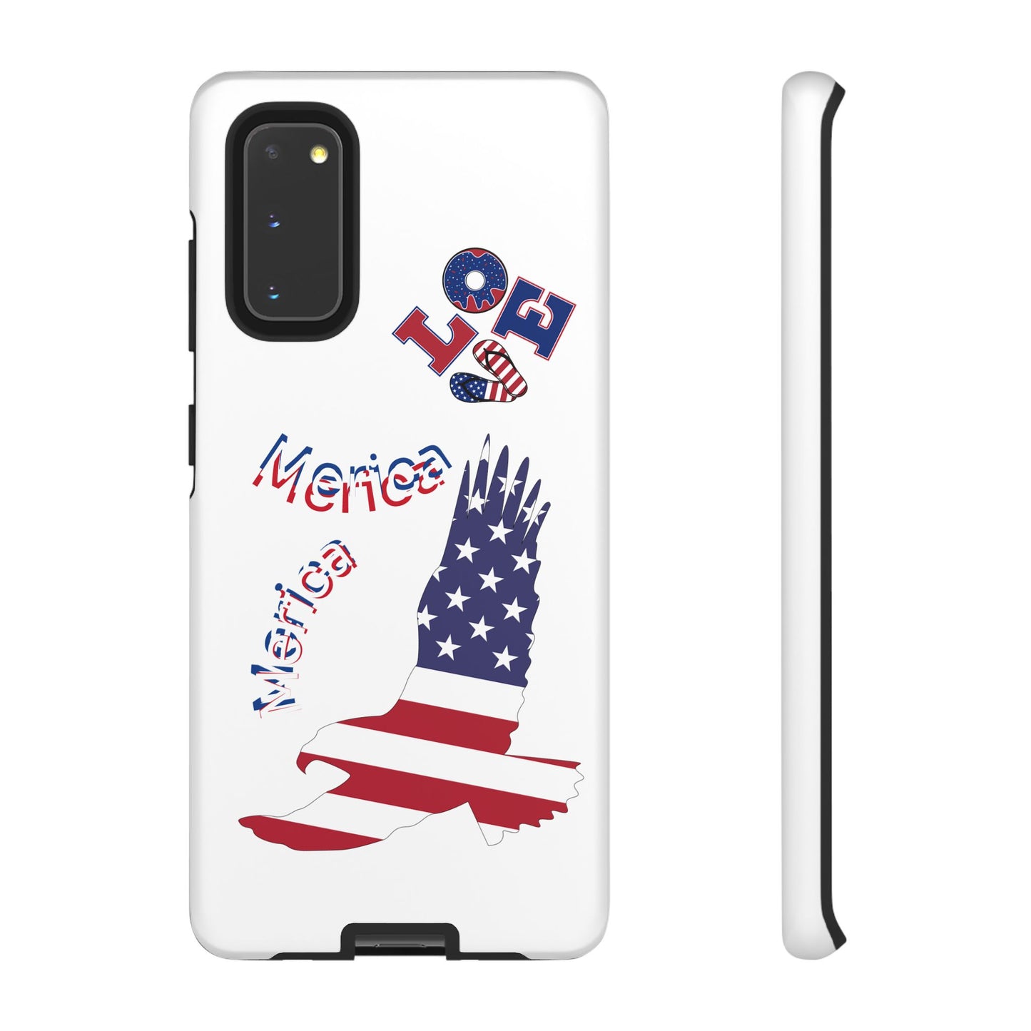 Patriotic Phone Case, Love America Design, American Flag Accessory, Perfect Gift for Veterans, Independence Day, Memorial Day