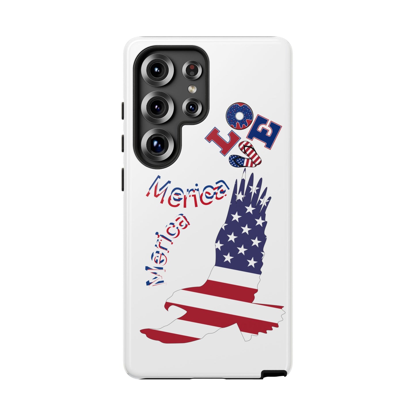 Patriotic Phone Case, Love America Design, American Flag Accessory, Perfect Gift for Veterans, Independence Day, Memorial Day