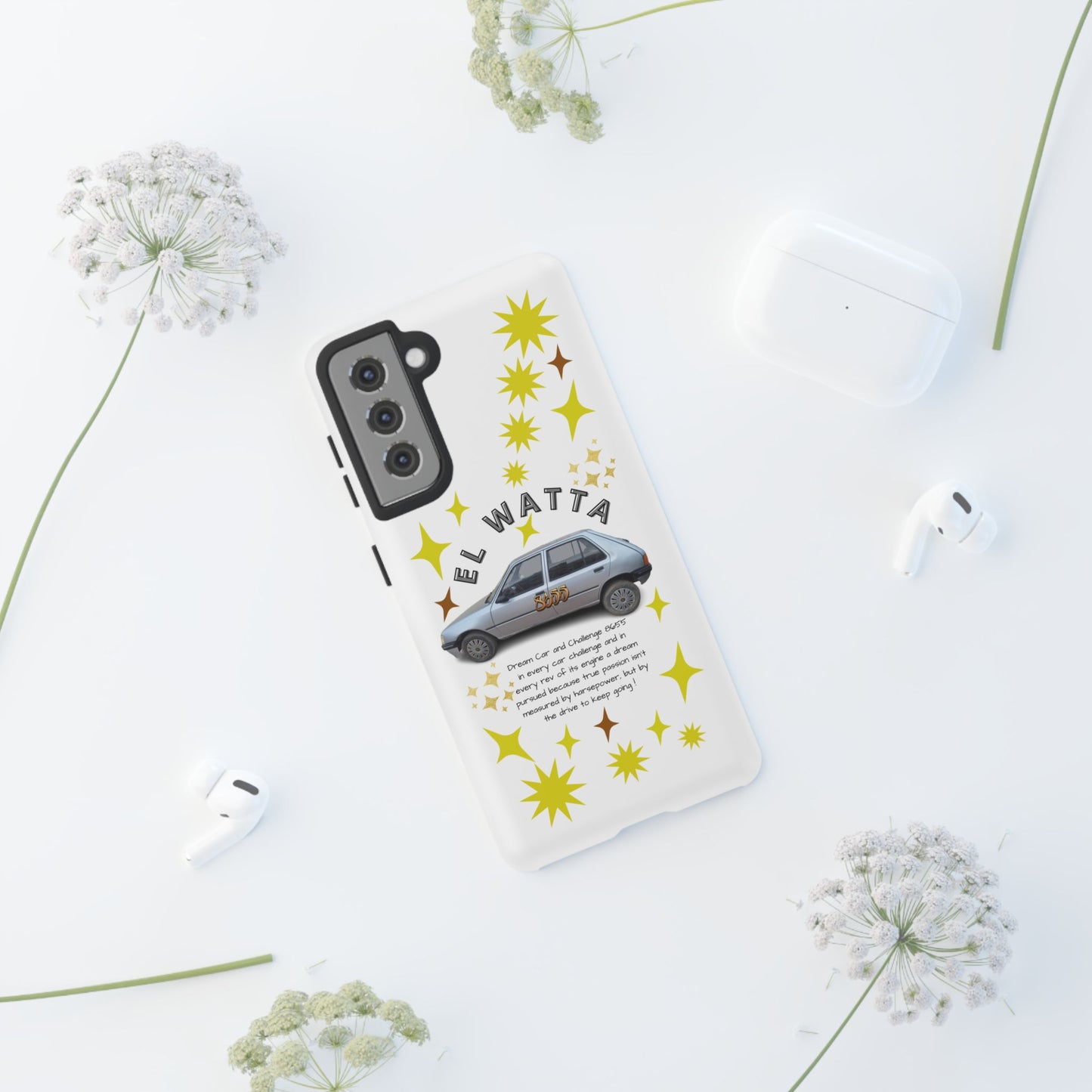 El Watta Phone Case - Retro Car Design, Tough Case, Unique Gift for Car Lovers, Funny Phone Accessory, Fun Birthday Present