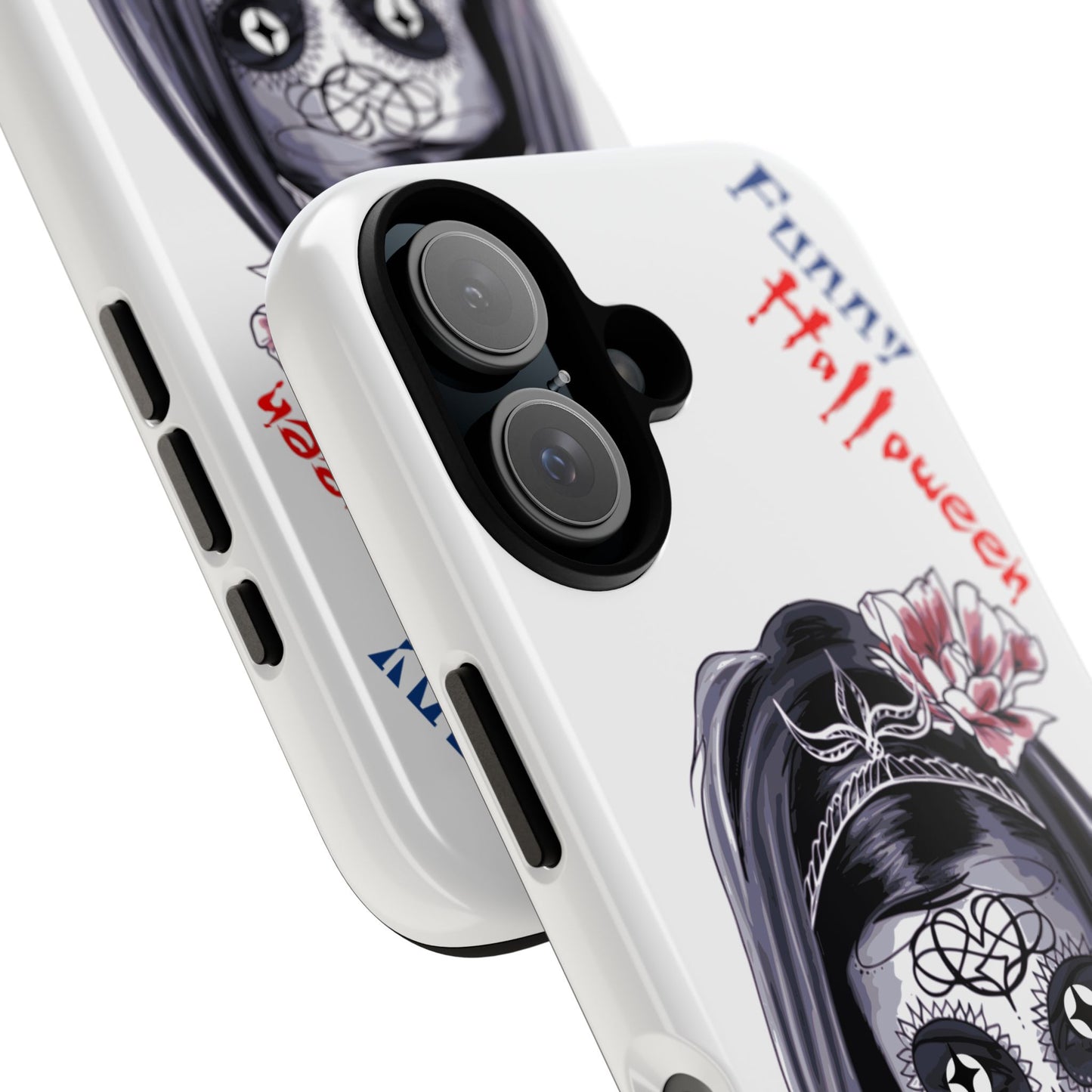 Halloween Phone Case, Funny Skull Design, Tough Cases, Unique Gifts, Spooky Decor, Holiday Essentials, Halloween Decor