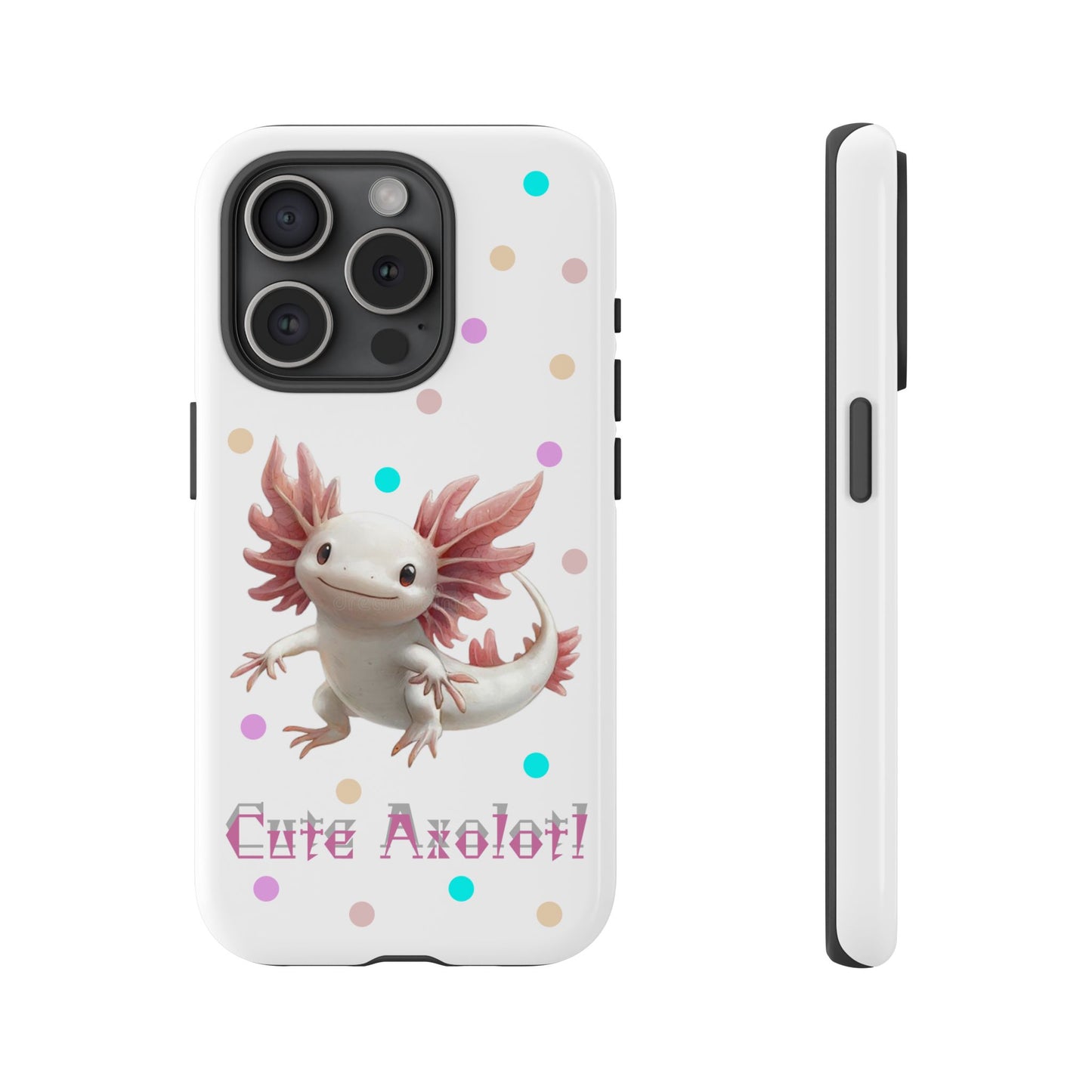 Cute Axolotl Phone Case, Kawaii Phone Cover, Gifts for Kids, Animal Lover Accessories, Cute Axolotl Design