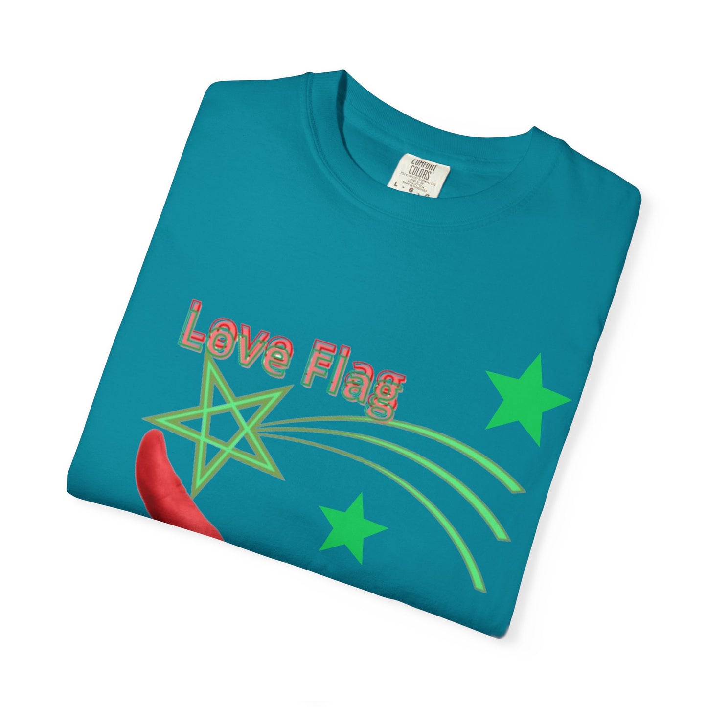 Moroccan Love Flag T-Shirt, Unisex Tee, Casual Wear, Gifts for Travelers, Unique Souvenir, Summer Fashion