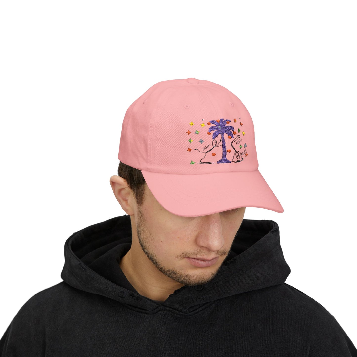 Chic Dad Cap - Fun Palm Tree Design, Summer Style, Gift for Fathers Day, Casual Wear, Fashionable Accessory