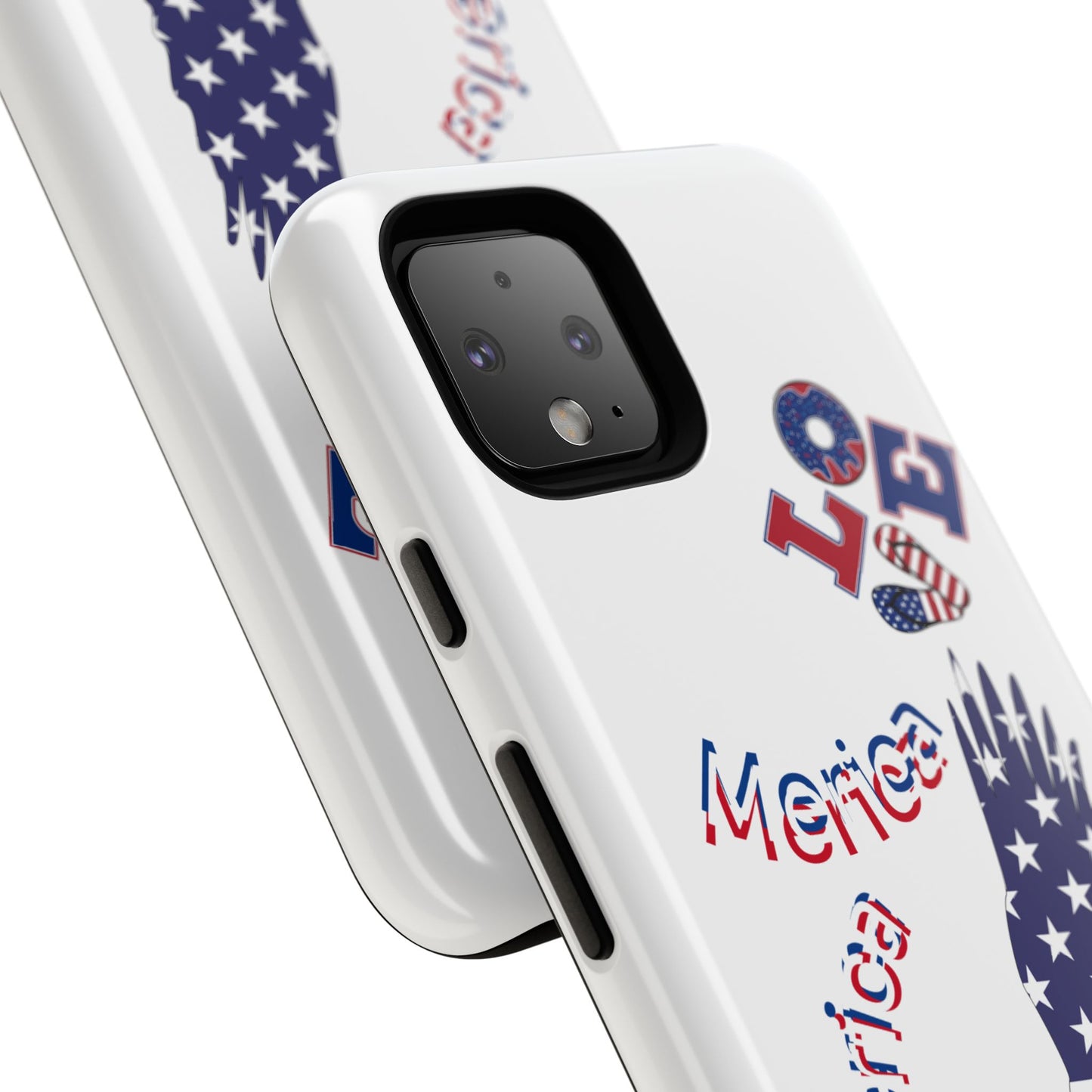 Patriotic Phone Case, Love America Design, American Flag Accessory, Perfect Gift for Veterans, Independence Day, Memorial Day