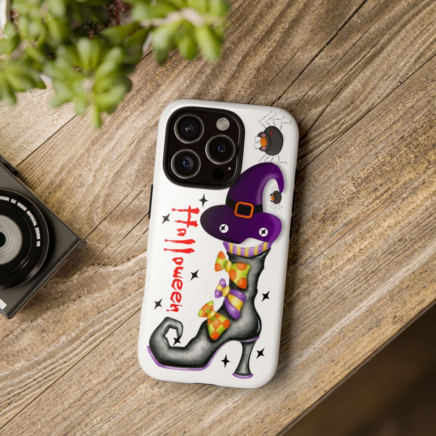 Halloween Phone Case, Tough Cases, Spooky Phone Cover, Witch Hat Design, Holiday Accessory, Fall Gift Idea