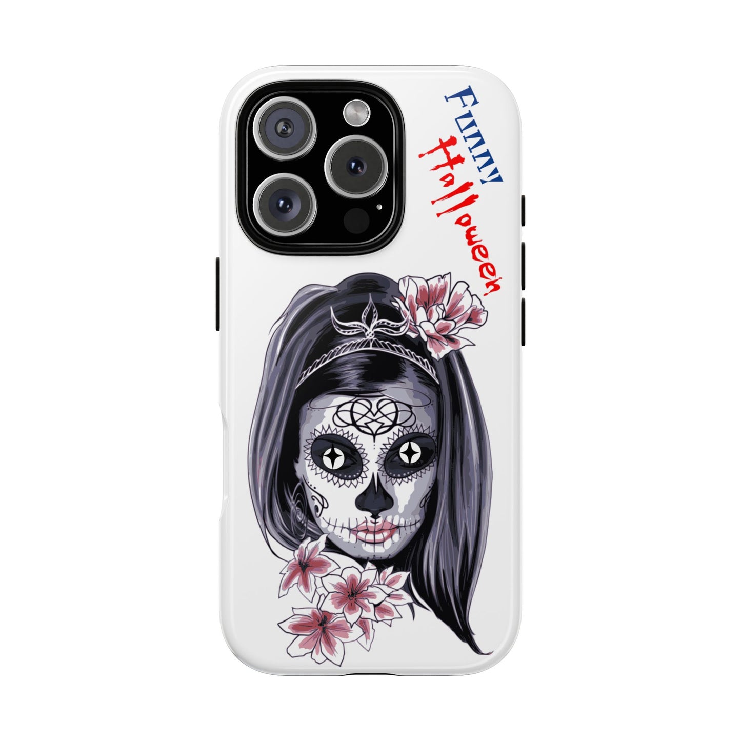 Halloween Phone Case, Funny Skull Design, Tough Cases, Unique Gifts, Spooky Decor, Holiday Essentials, Halloween Decor