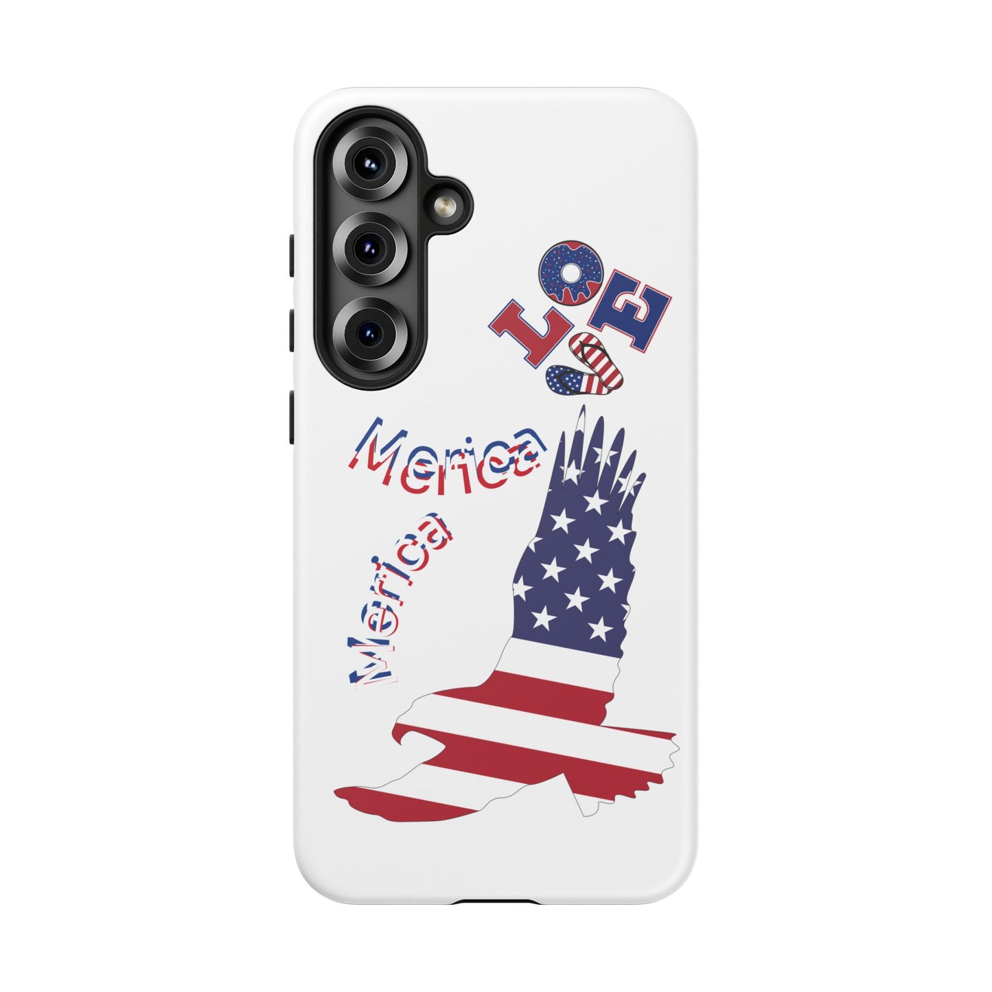 Patriotic Phone Case, Love America Design, American Flag Accessory, Perfect Gift for Veterans, Independence Day, Memorial Day
