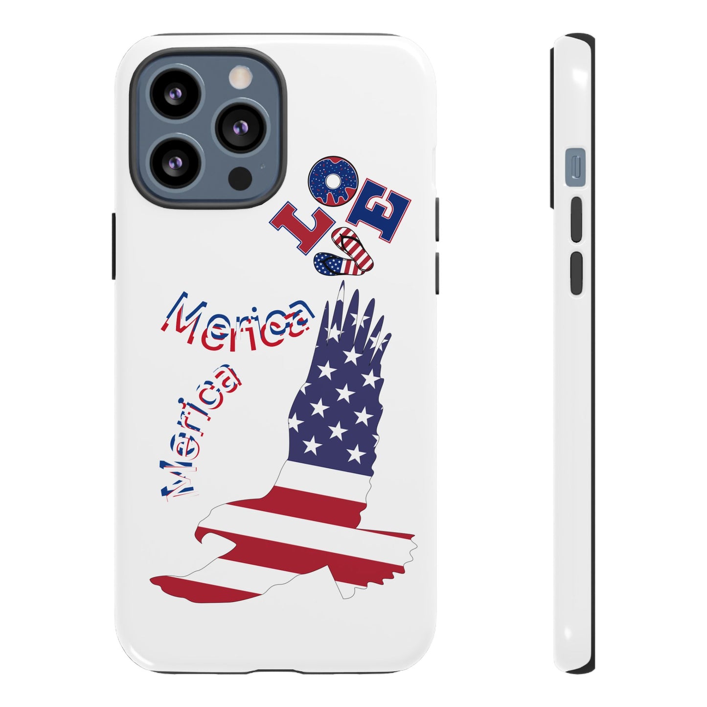 Patriotic Phone Case, Love America Design, American Flag Accessory, Perfect Gift for Veterans, Independence Day, Memorial Day