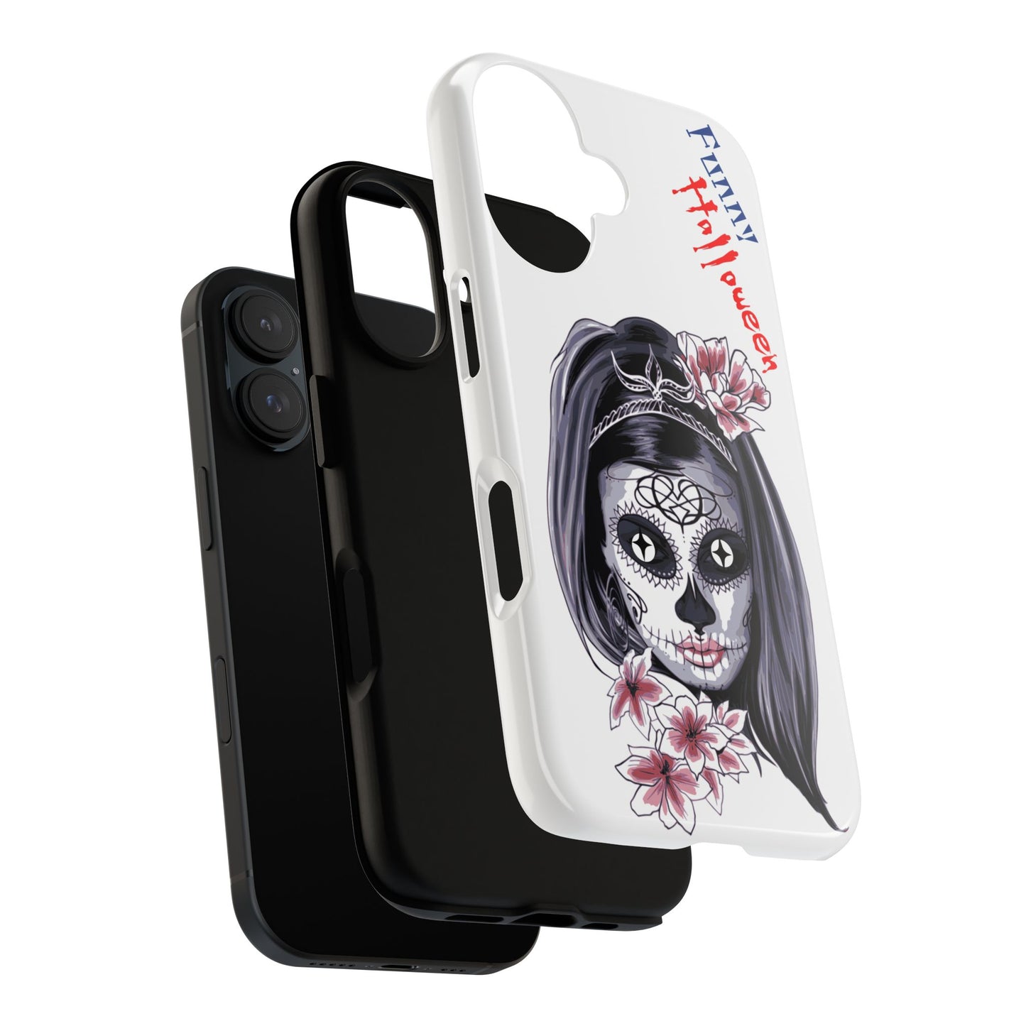 Halloween Phone Case, Funny Skull Design, Tough Cases, Unique Gifts, Spooky Decor, Holiday Essentials, Halloween Decor