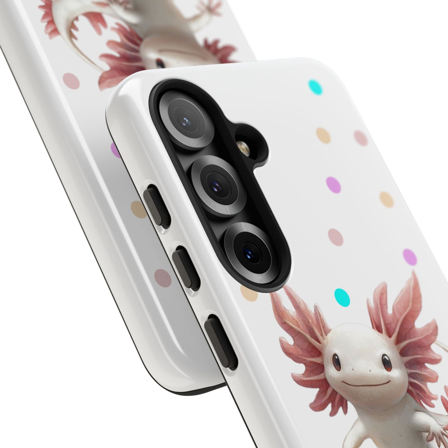 Cute Axolotl Phone Case, Kawaii Phone Cover, Gifts for Kids, Animal Lover Accessories, Cute Axolotl Design