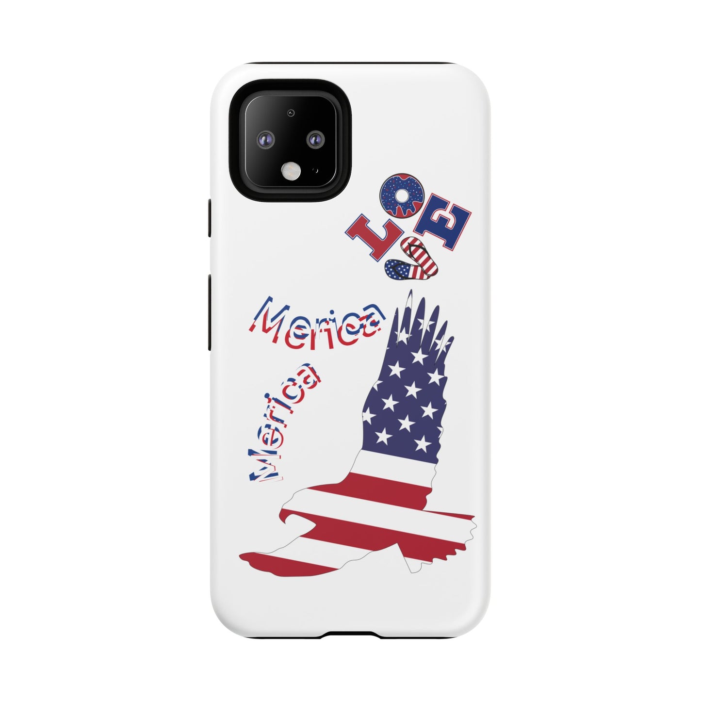 Patriotic Phone Case, Love America Design, American Flag Accessory, Perfect Gift for Veterans, Independence Day, Memorial Day