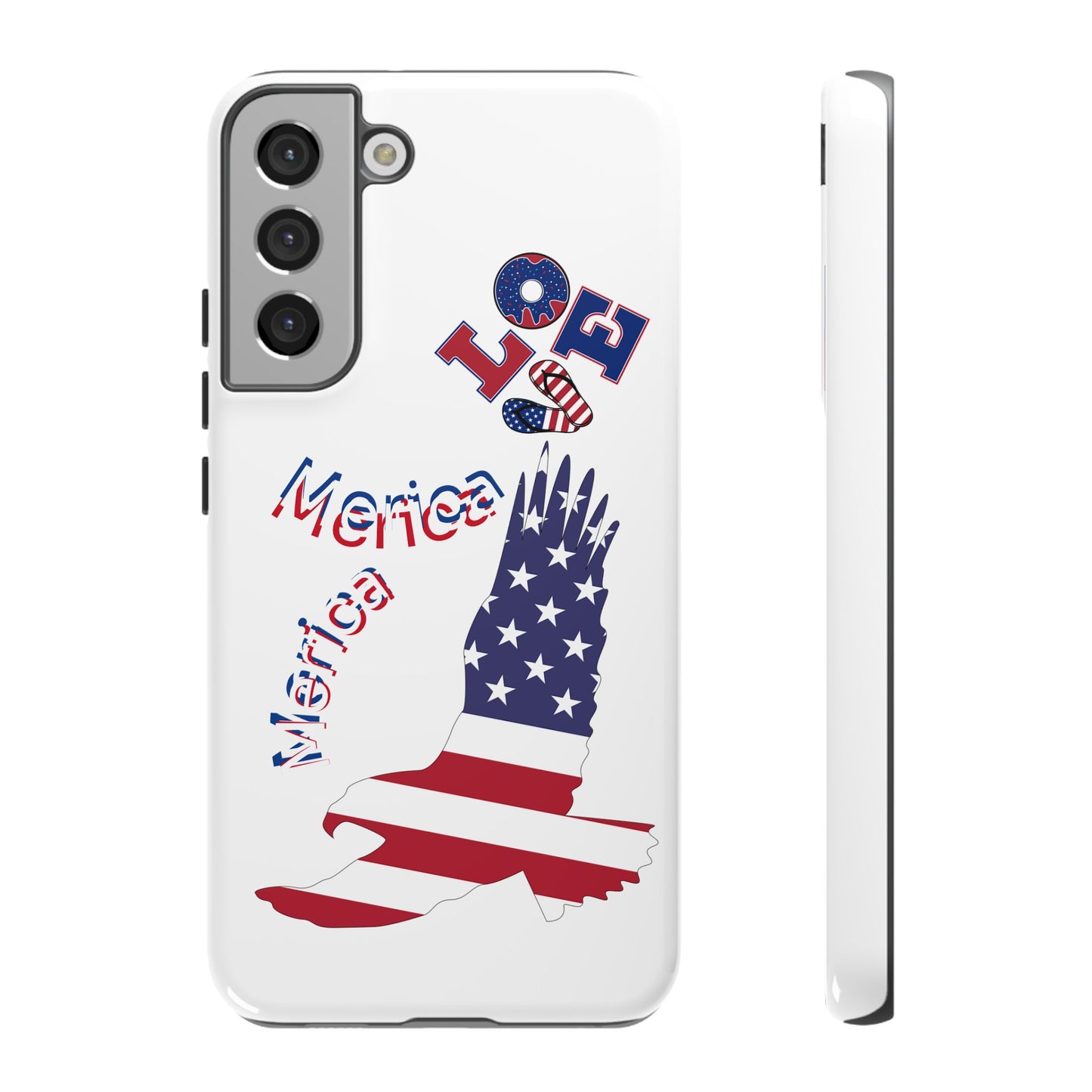 Patriotic Phone Case, Love America Design, American Flag Accessory, Perfect Gift for Veterans, Independence Day, Memorial Day