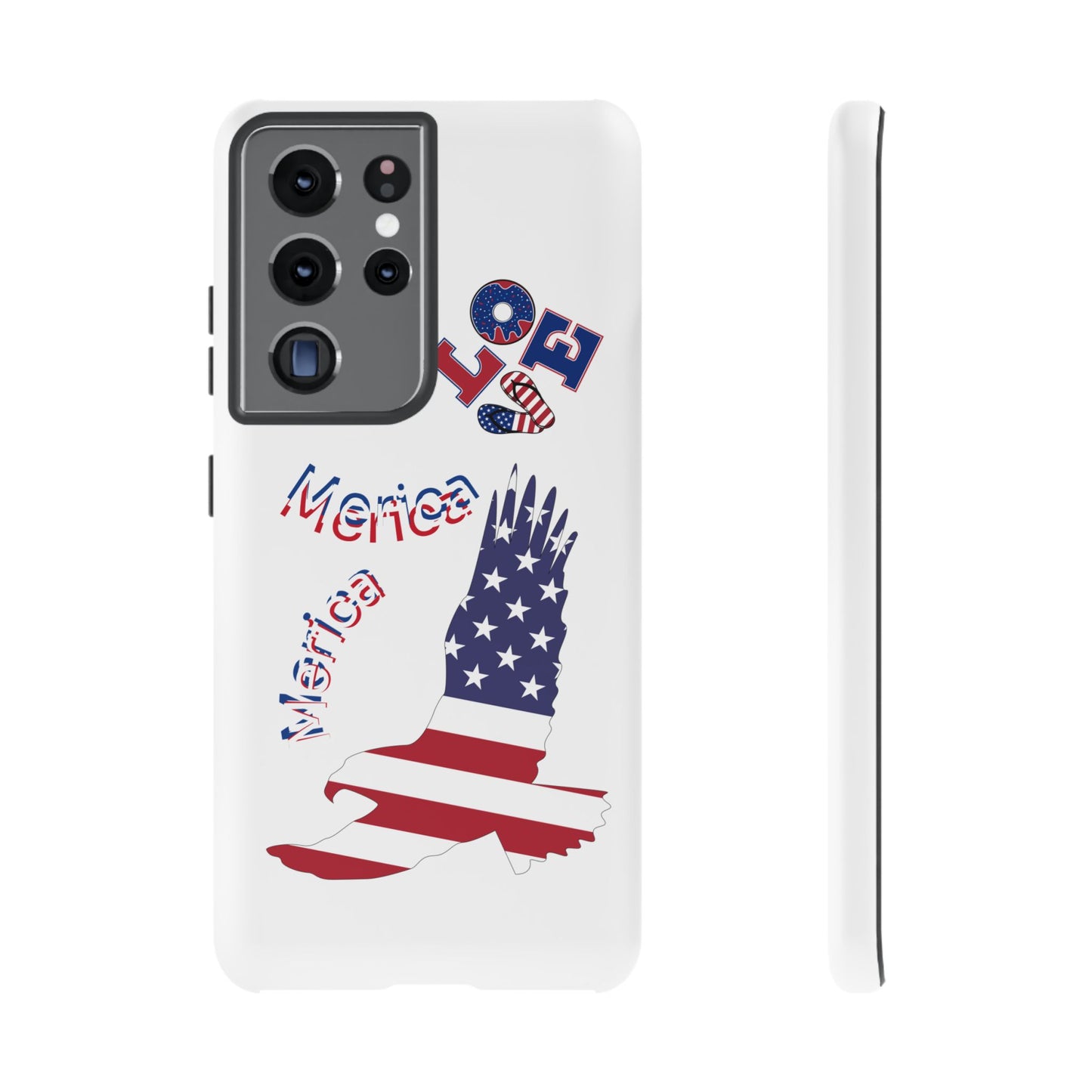 Patriotic Phone Case, Love America Design, American Flag Accessory, Perfect Gift for Veterans, Independence Day, Memorial Day
