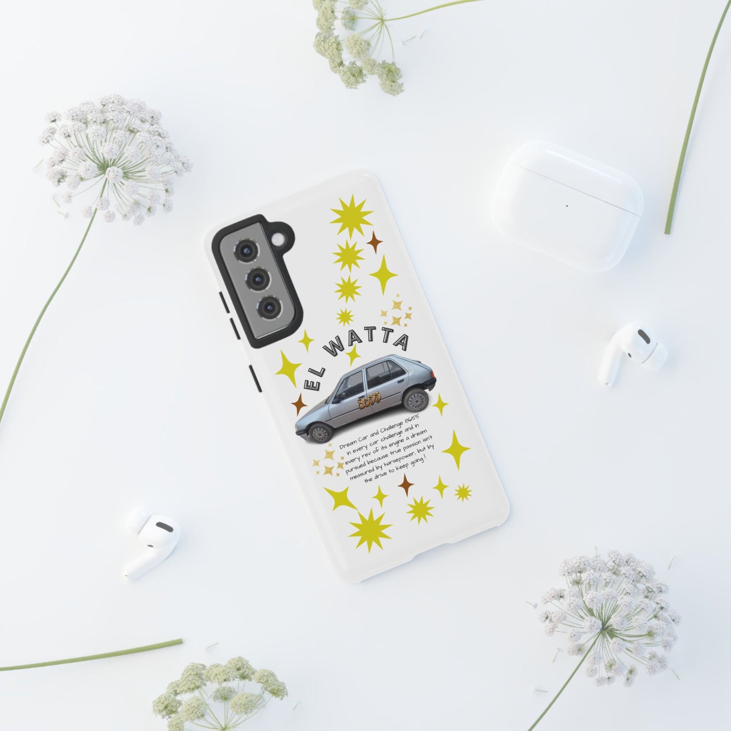 El Watta Phone Case - Retro Car Design, Tough Case, Unique Gift for Car Lovers, Funny Phone Accessory, Fun Birthday Present