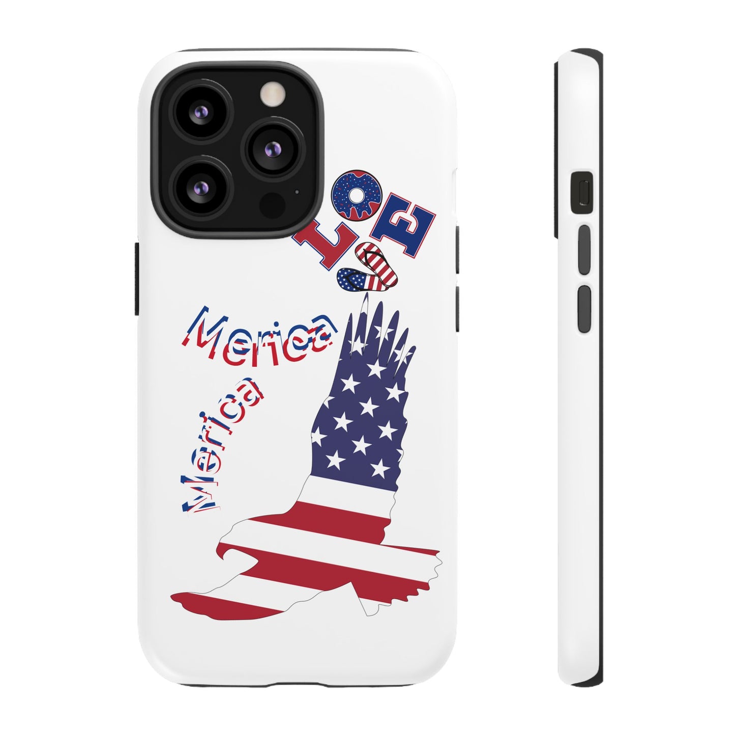 Patriotic Phone Case, Love America Design, American Flag Accessory, Perfect Gift for Veterans, Independence Day, Memorial Day