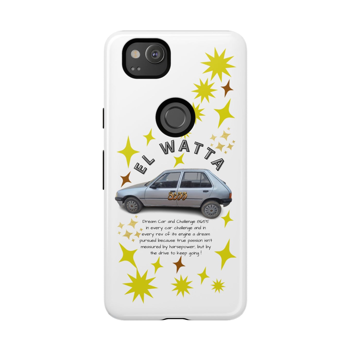El Watta Phone Case - Retro Car Design, Tough Case, Unique Gift for Car Lovers, Funny Phone Accessory, Fun Birthday Present
