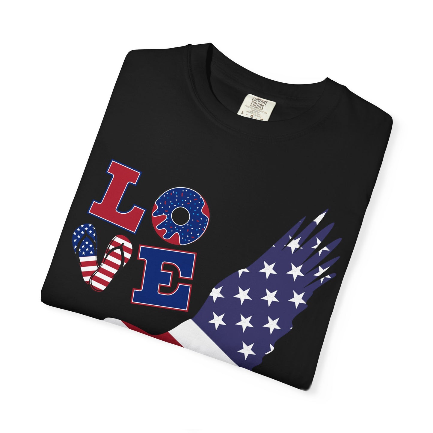 Patriotic Graphic T-Shirt, Love Merica Tee, July 4th Apparel, Unisex Independence Day Shirt, USA Pride Gift, Casual Summer Top