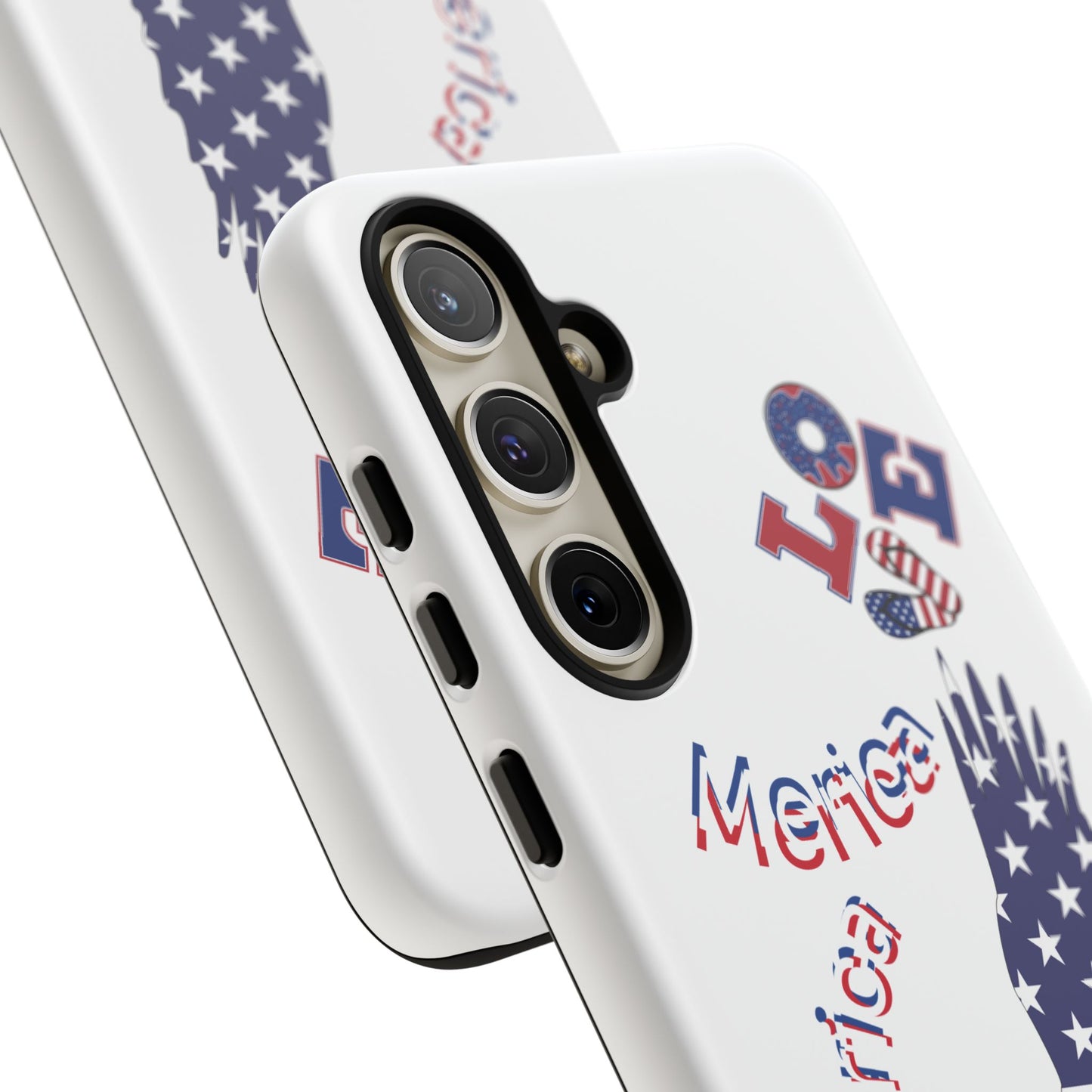 Patriotic Phone Case, Love America Design, American Flag Accessory, Perfect Gift for Veterans, Independence Day, Memorial Day