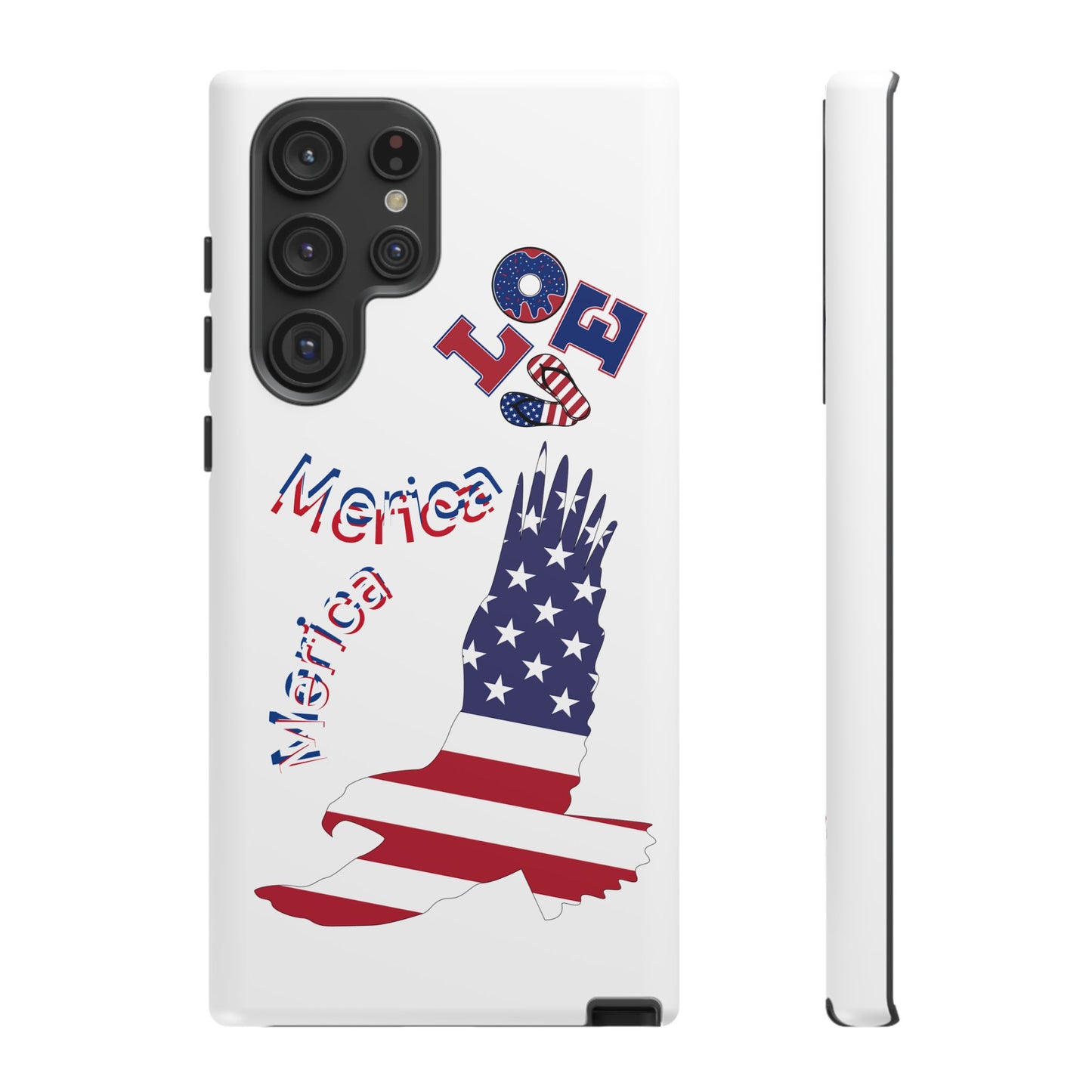 Patriotic Phone Case, Love America Design, American Flag Accessory, Perfect Gift for Veterans, Independence Day, Memorial Day