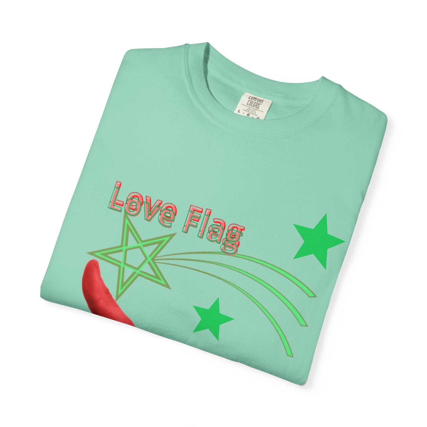 Moroccan Love Flag T-Shirt, Unisex Tee, Casual Wear, Gifts for Travelers, Unique Souvenir, Summer Fashion
