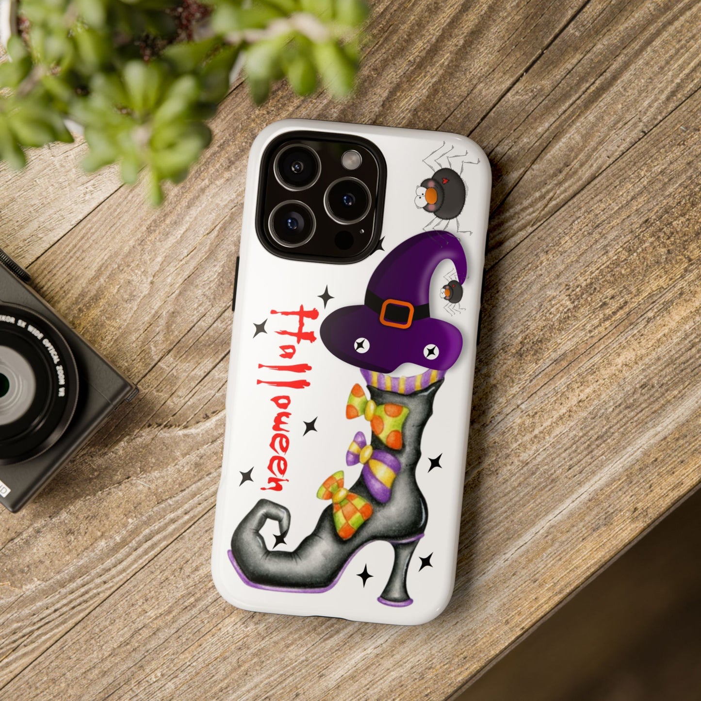 Halloween Phone Case, Tough Cases, Spooky Phone Cover, Witch Hat Design, Holiday Accessory, Fall Gift Idea