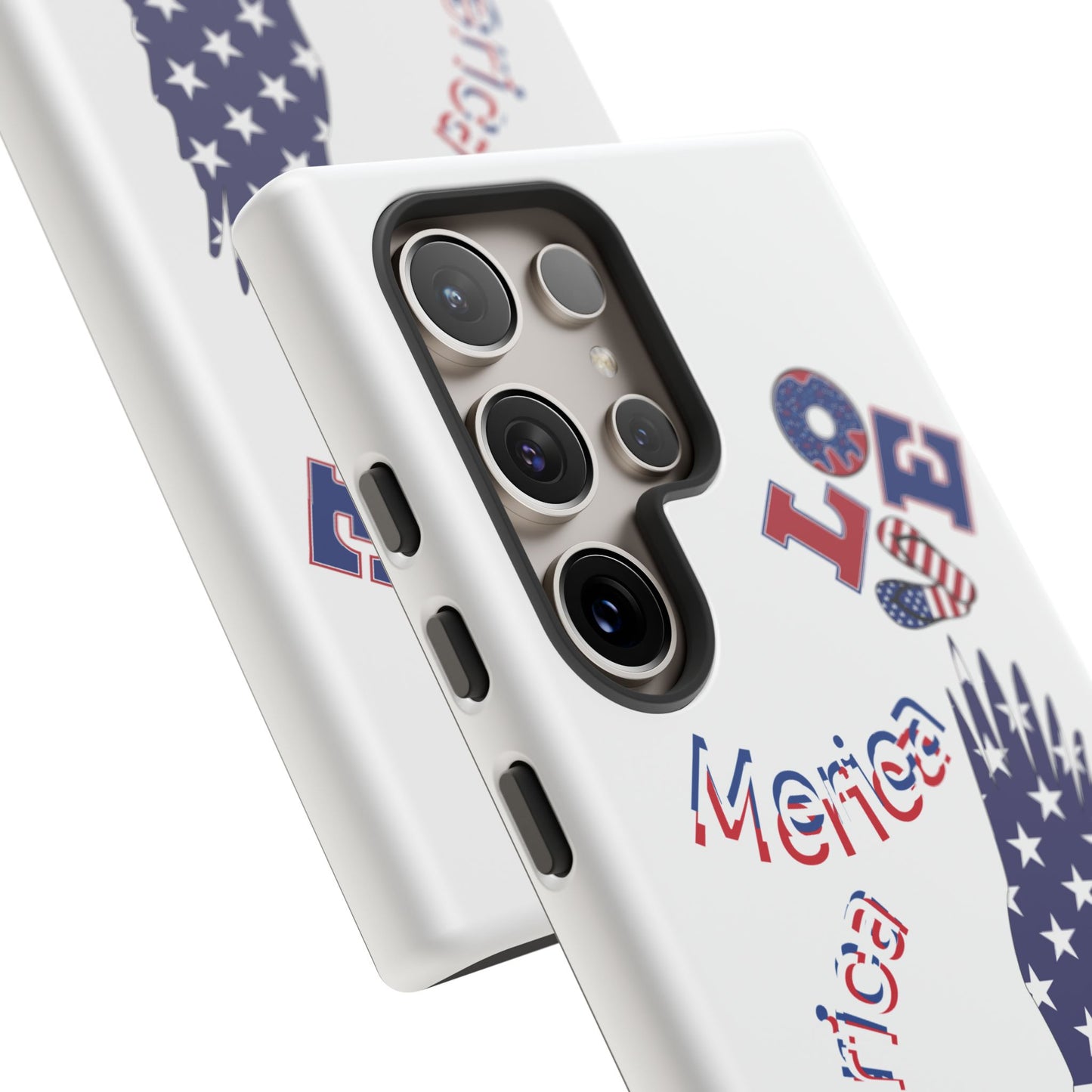 Patriotic Phone Case, Love America Design, American Flag Accessory, Perfect Gift for Veterans, Independence Day, Memorial Day