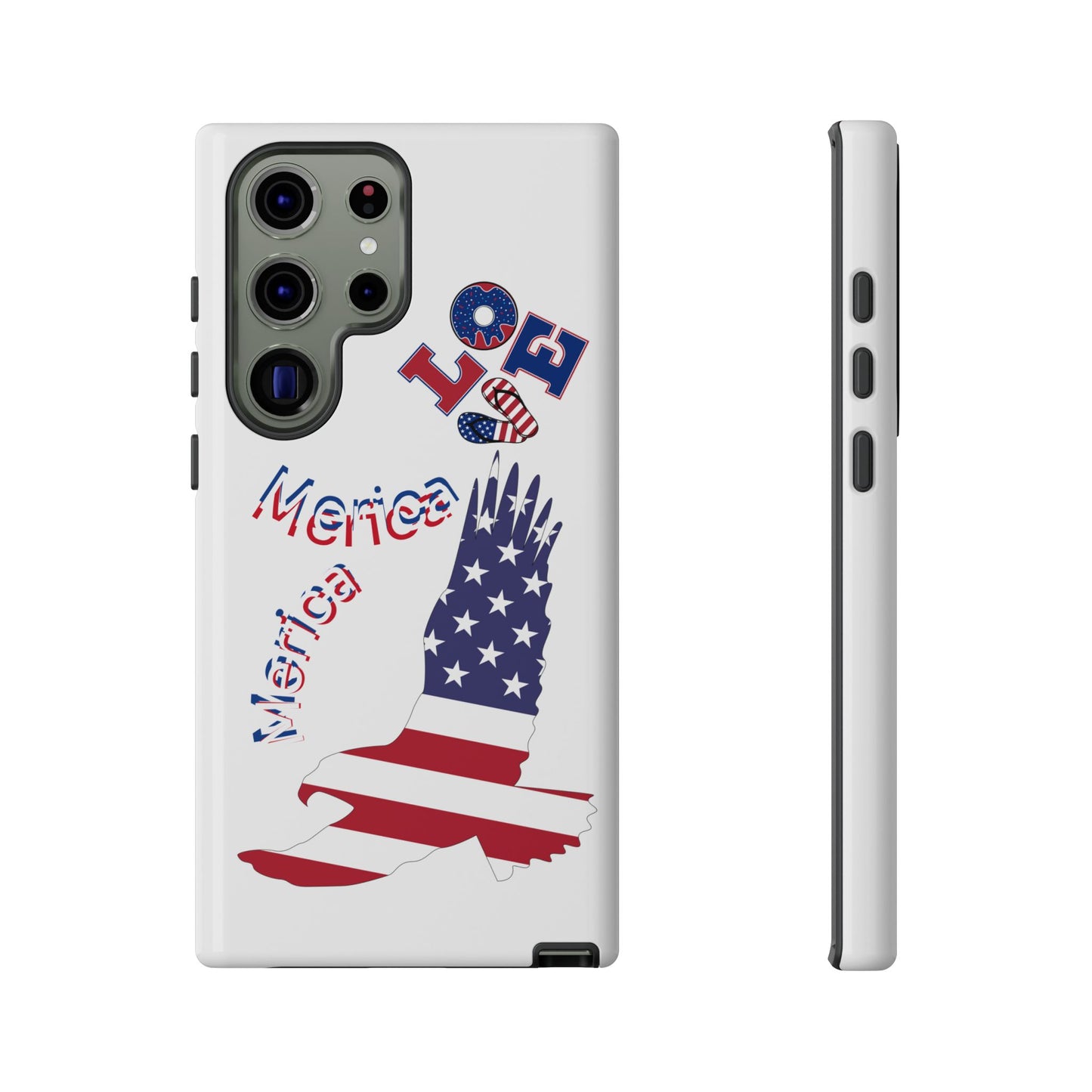 Patriotic Phone Case, Love America Design, American Flag Accessory, Perfect Gift for Veterans, Independence Day, Memorial Day