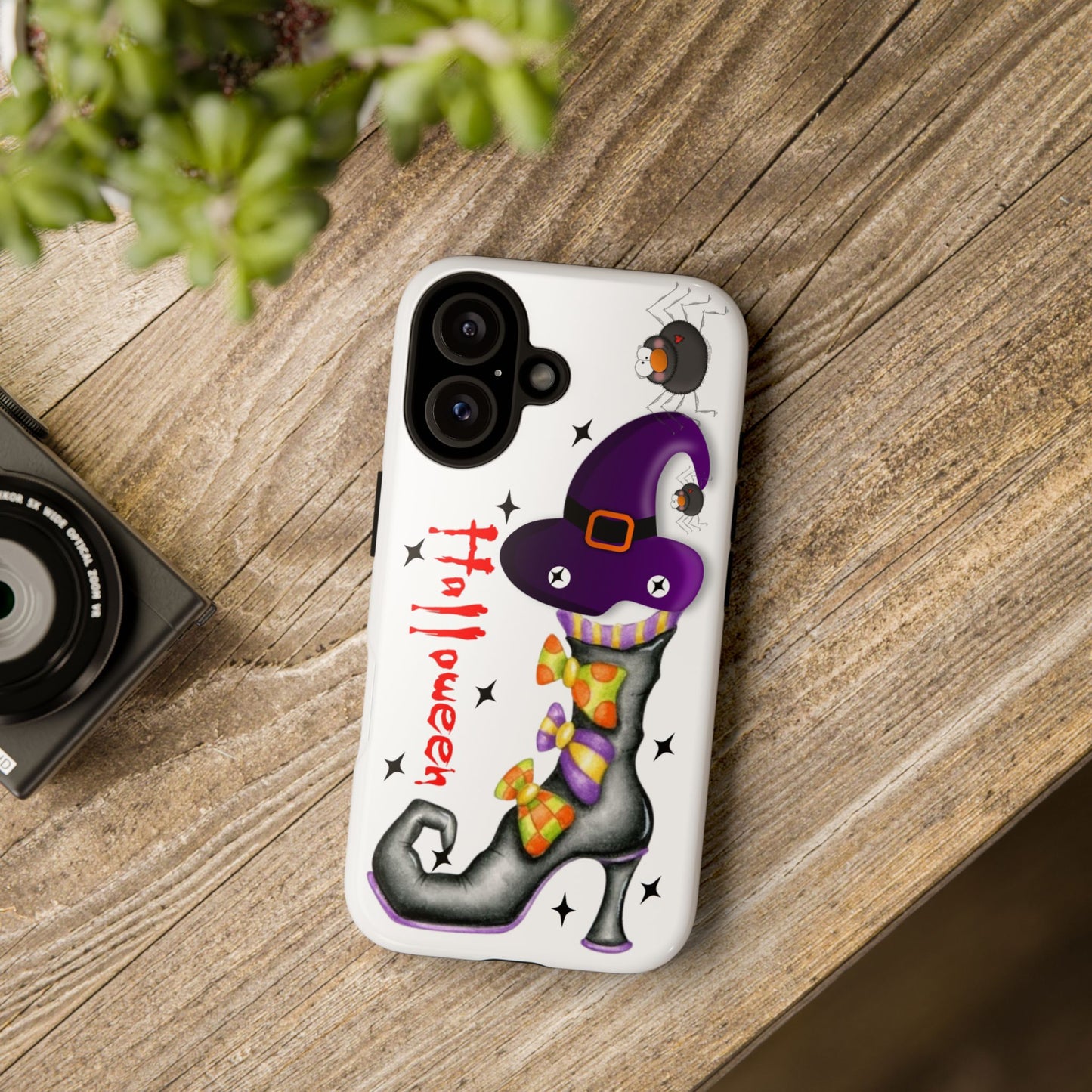 Halloween Phone Case, Tough Cases, Spooky Phone Cover, Witch Hat Design, Holiday Accessory, Fall Gift Idea