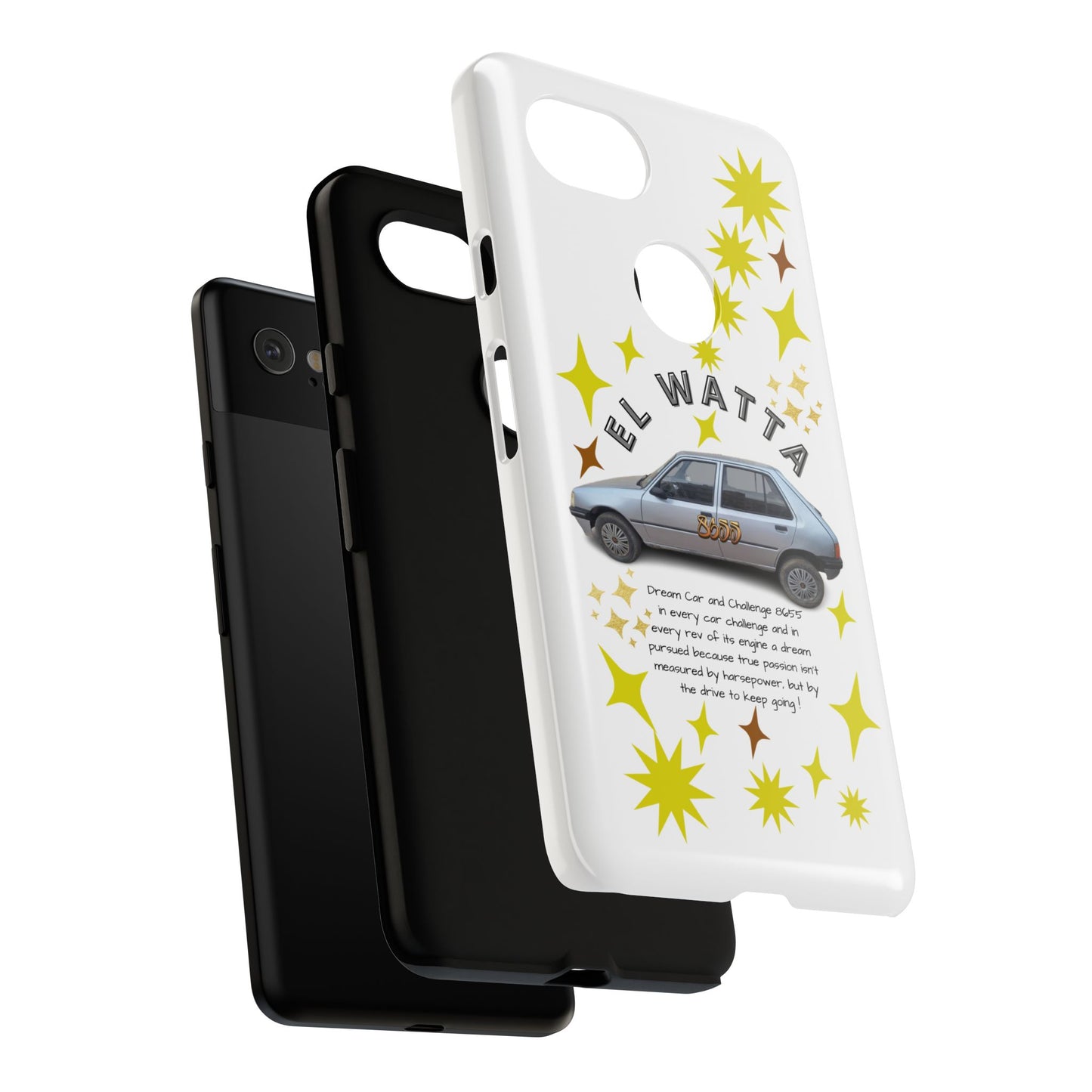 El Watta Phone Case - Retro Car Design, Tough Case, Unique Gift for Car Lovers, Funny Phone Accessory, Fun Birthday Present