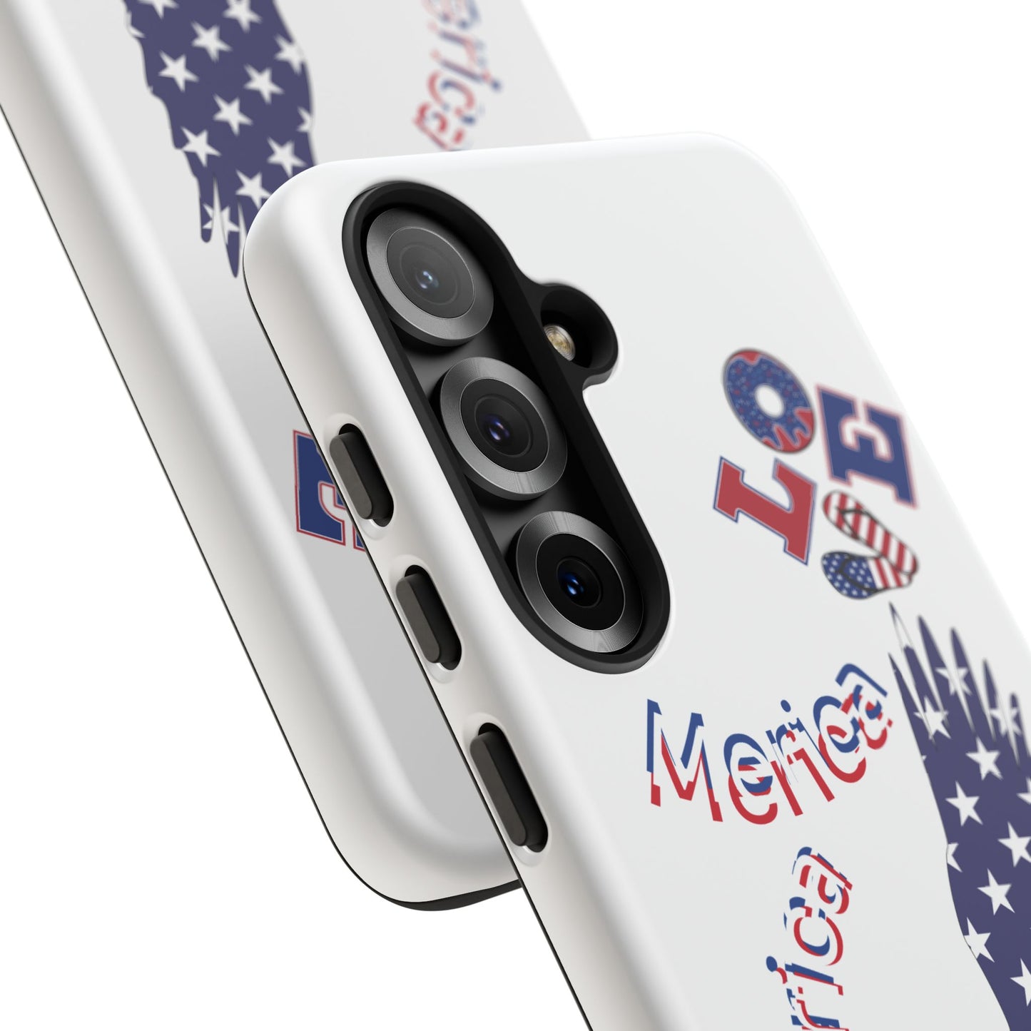 Patriotic Phone Case, Love America Design, American Flag Accessory, Perfect Gift for Veterans, Independence Day, Memorial Day