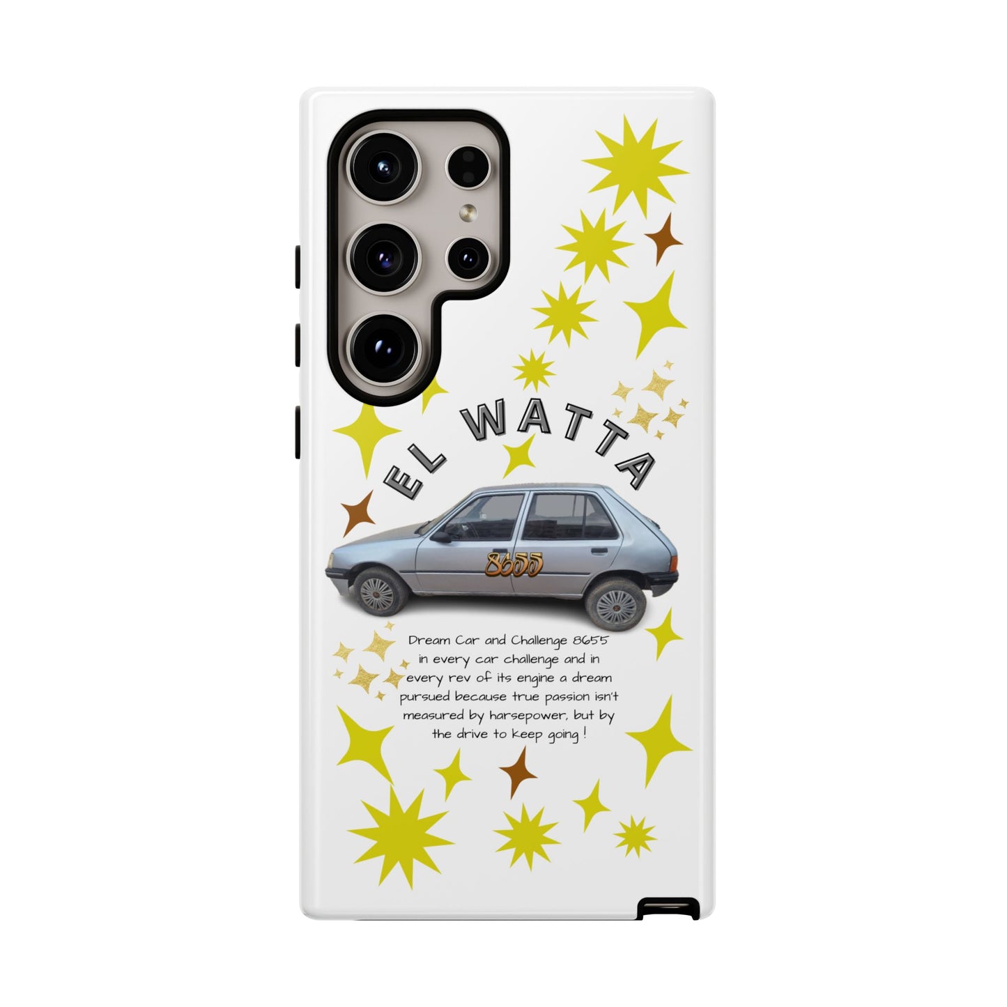 El Watta Phone Case - Retro Car Design, Tough Case, Unique Gift for Car Lovers, Funny Phone Accessory, Fun Birthday Present