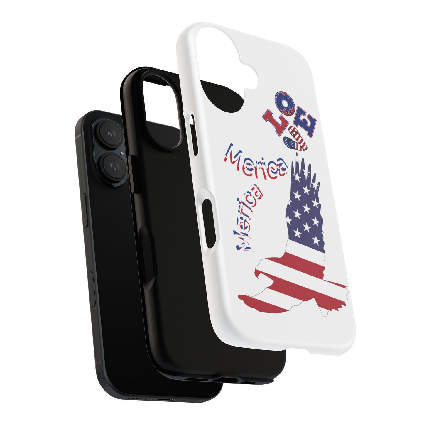Patriotic Phone Case, Love America Design, American Flag Accessory, Perfect Gift for Veterans, Independence Day, Memorial Day