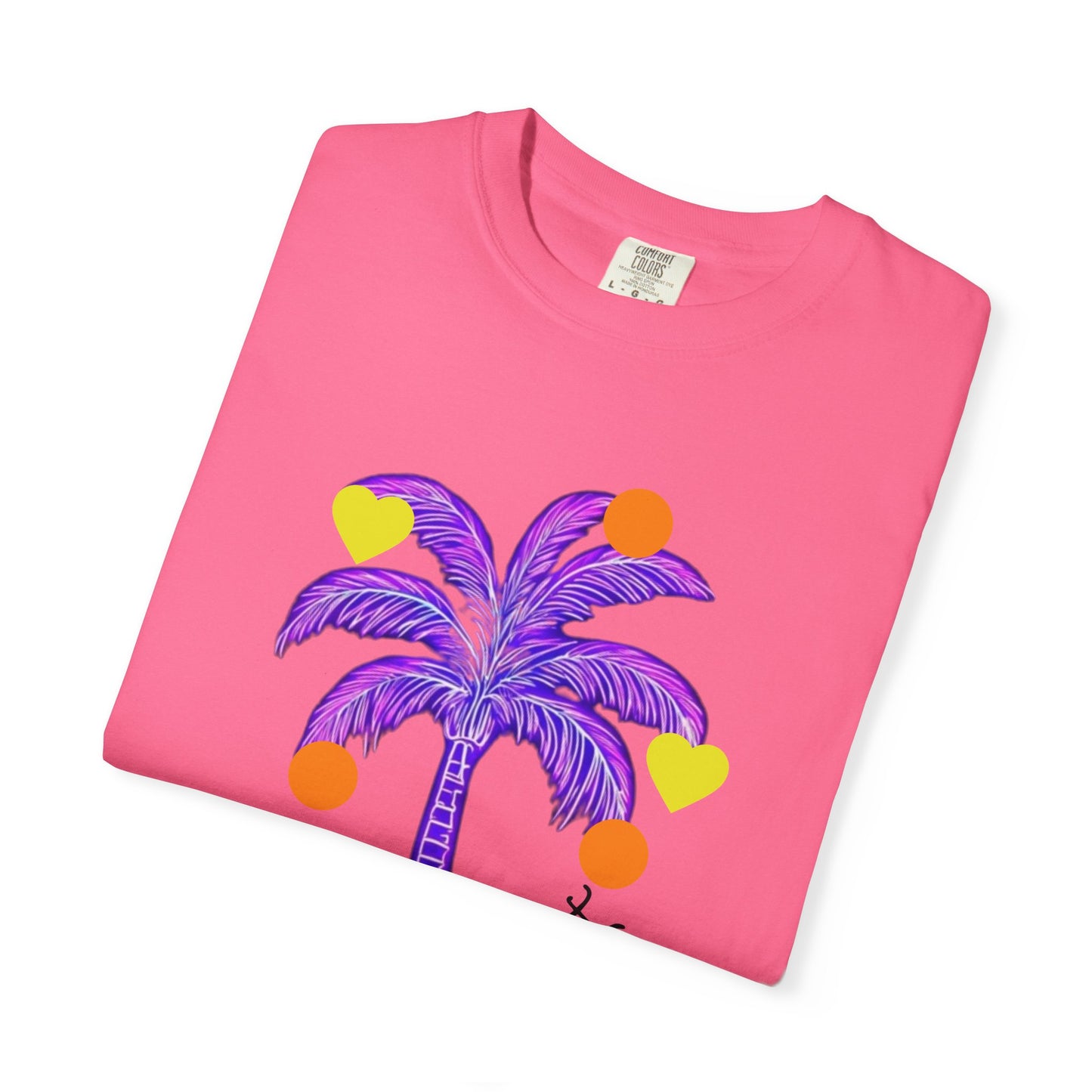 Vibrant Palm Tree Unisex T-Shirt, Casual Summer Wear, Gift for Beach Lovers, Fun Graphic Tee, Vacation Outfit, Artistic Summer Style