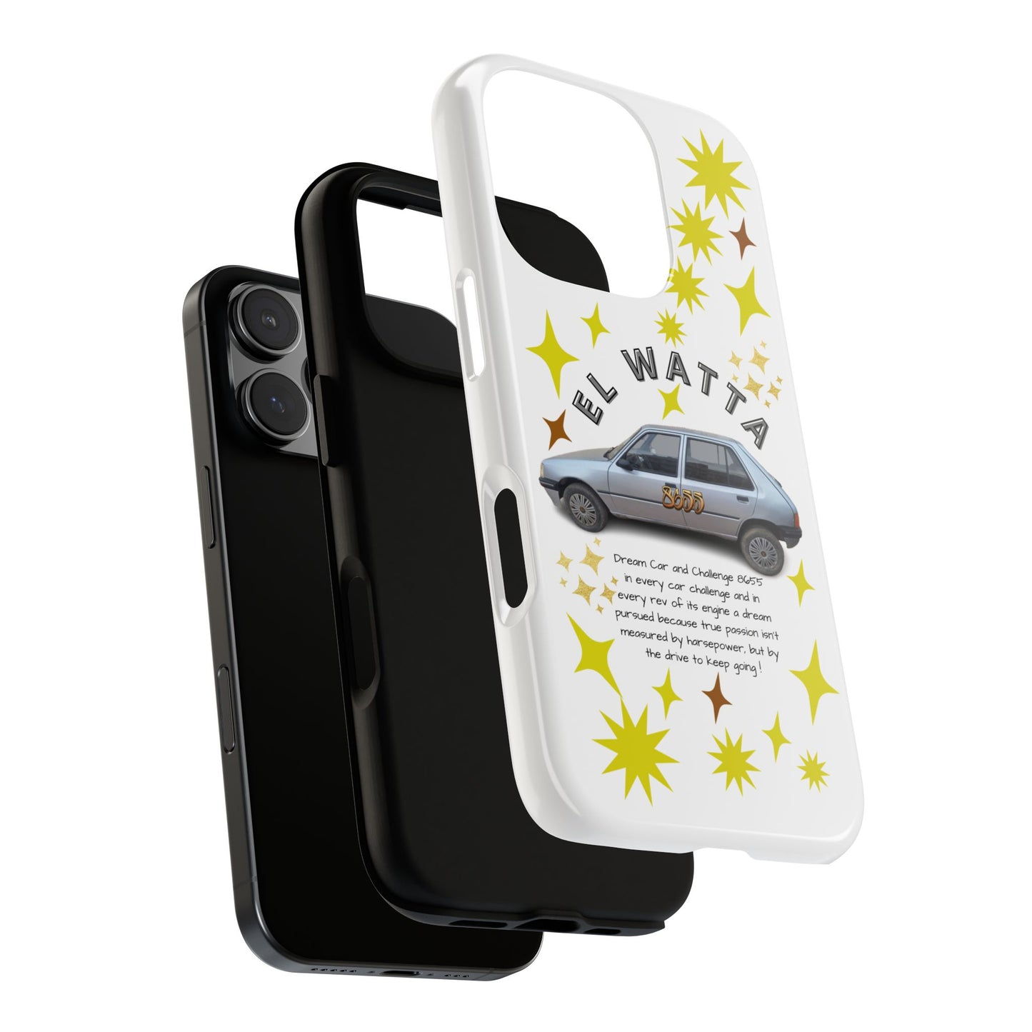 El Watta Phone Case - Retro Car Design, Tough Case, Unique Gift for Car Lovers, Funny Phone Accessory, Fun Birthday Present