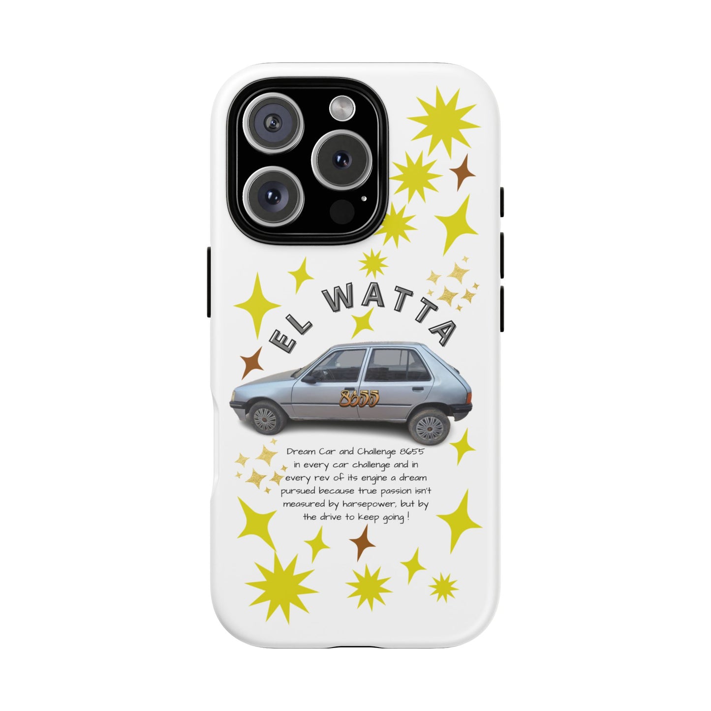 El Watta Phone Case - Retro Car Design, Tough Case, Unique Gift for Car Lovers, Funny Phone Accessory, Fun Birthday Present